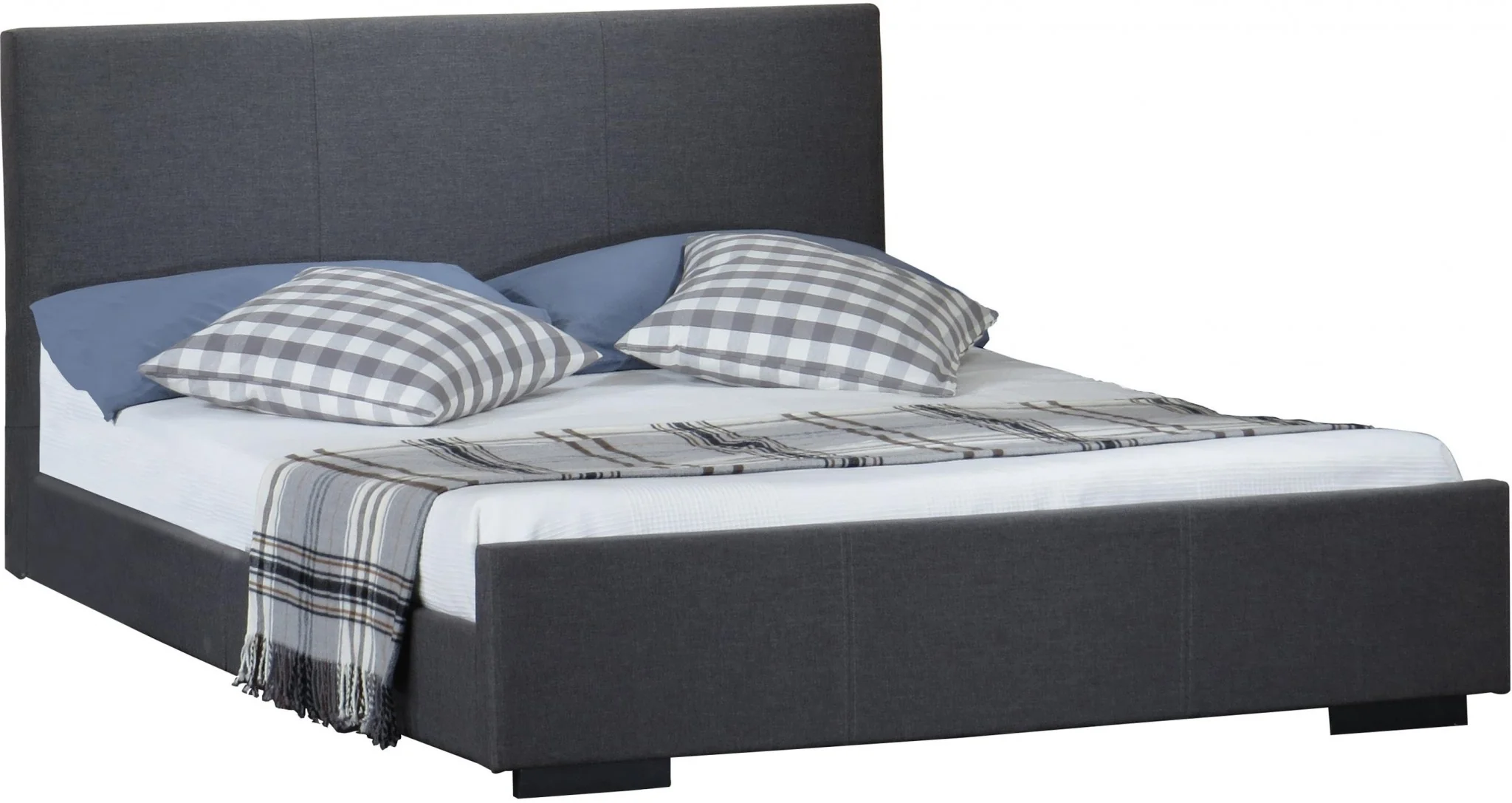 Grey Platform King Bed By Homeroots - Image 4