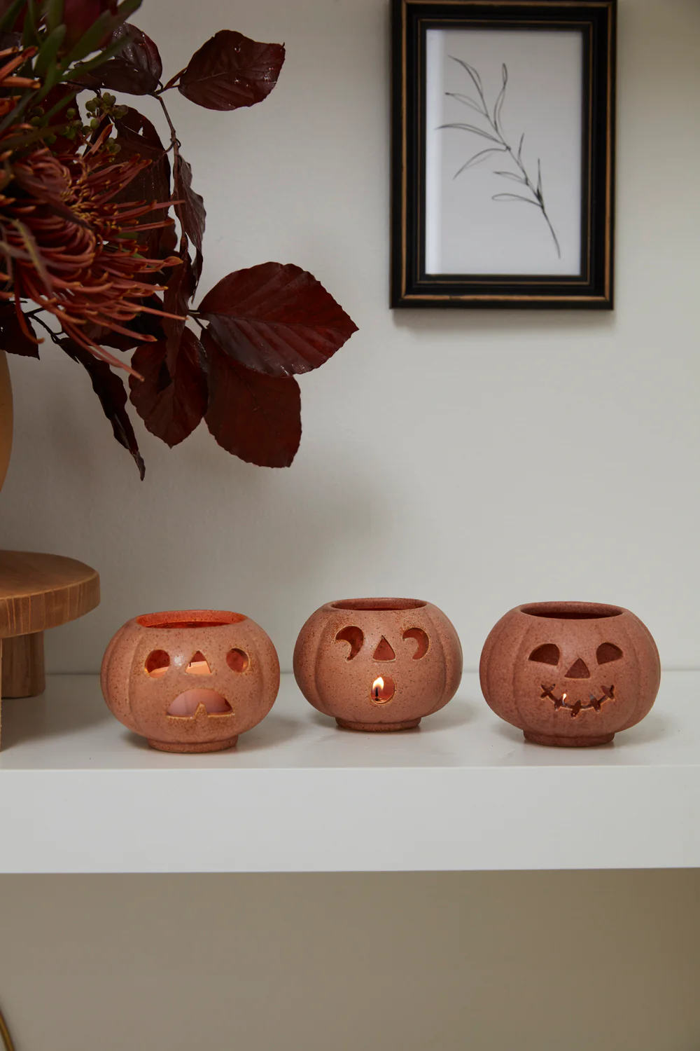 Grinning Pumpkins Votive - Set of 6 By Accent Decor - Image 4
