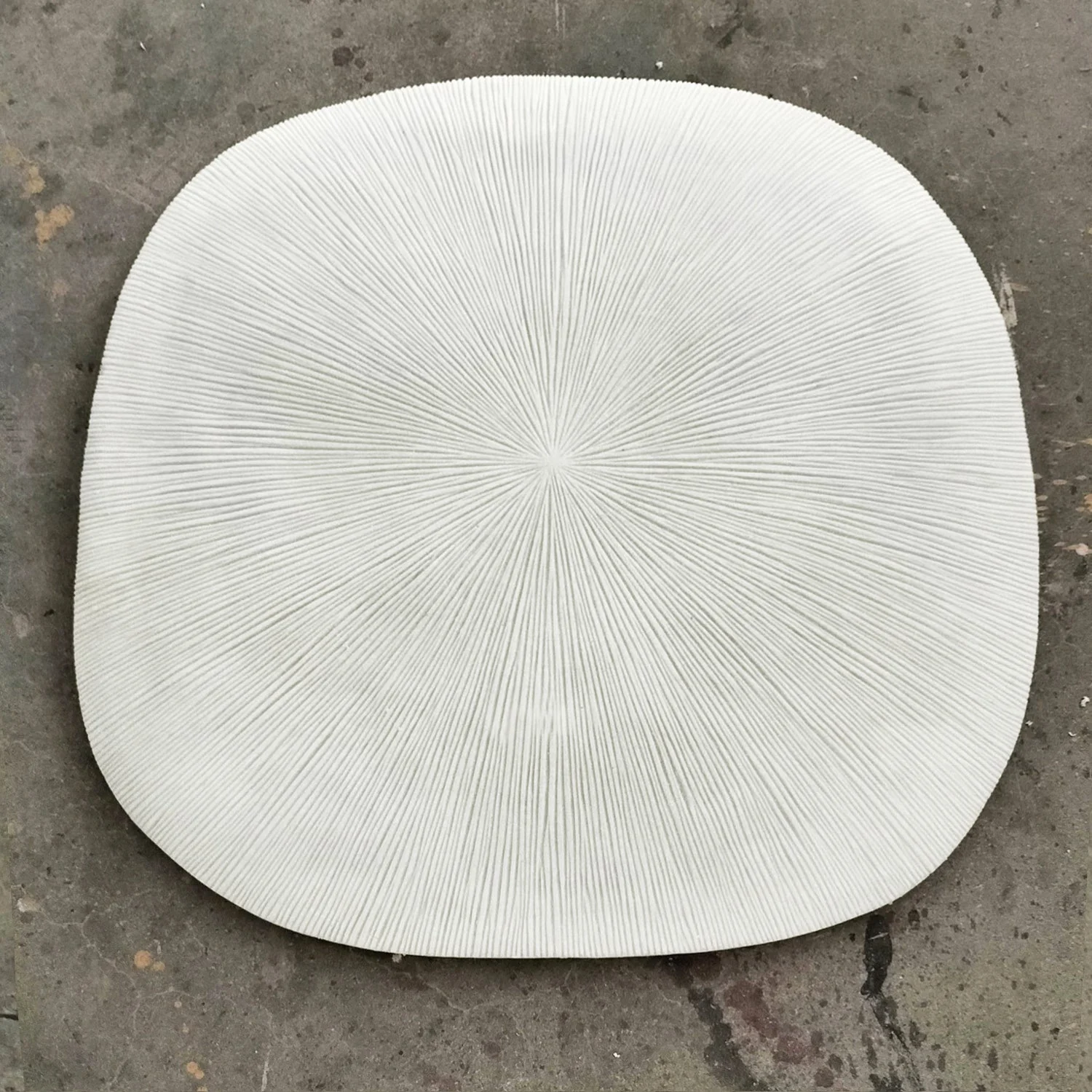 Groove 28.5"SQ, Cream By Gold Leaf