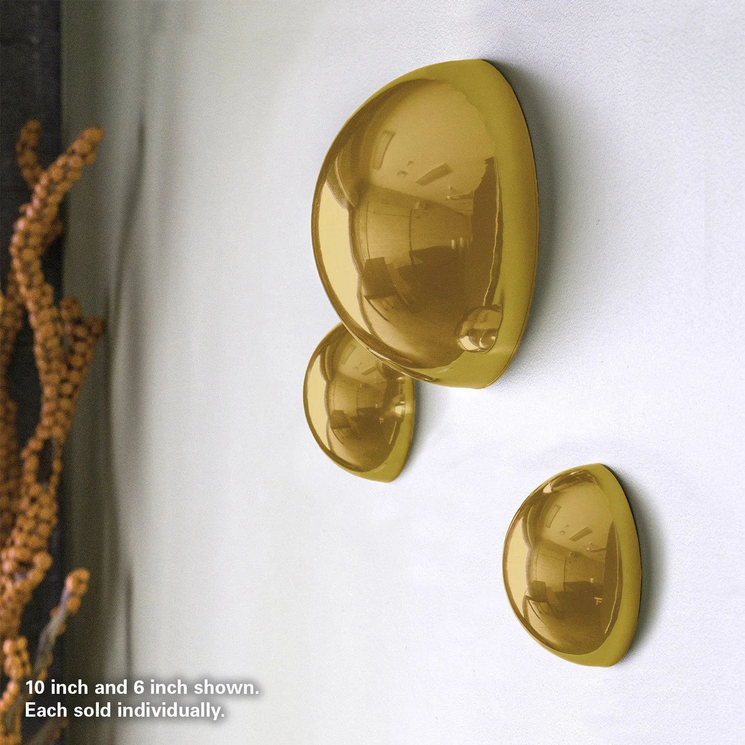 Half Ball 10"D, Gold Gloss By Gold Leaf