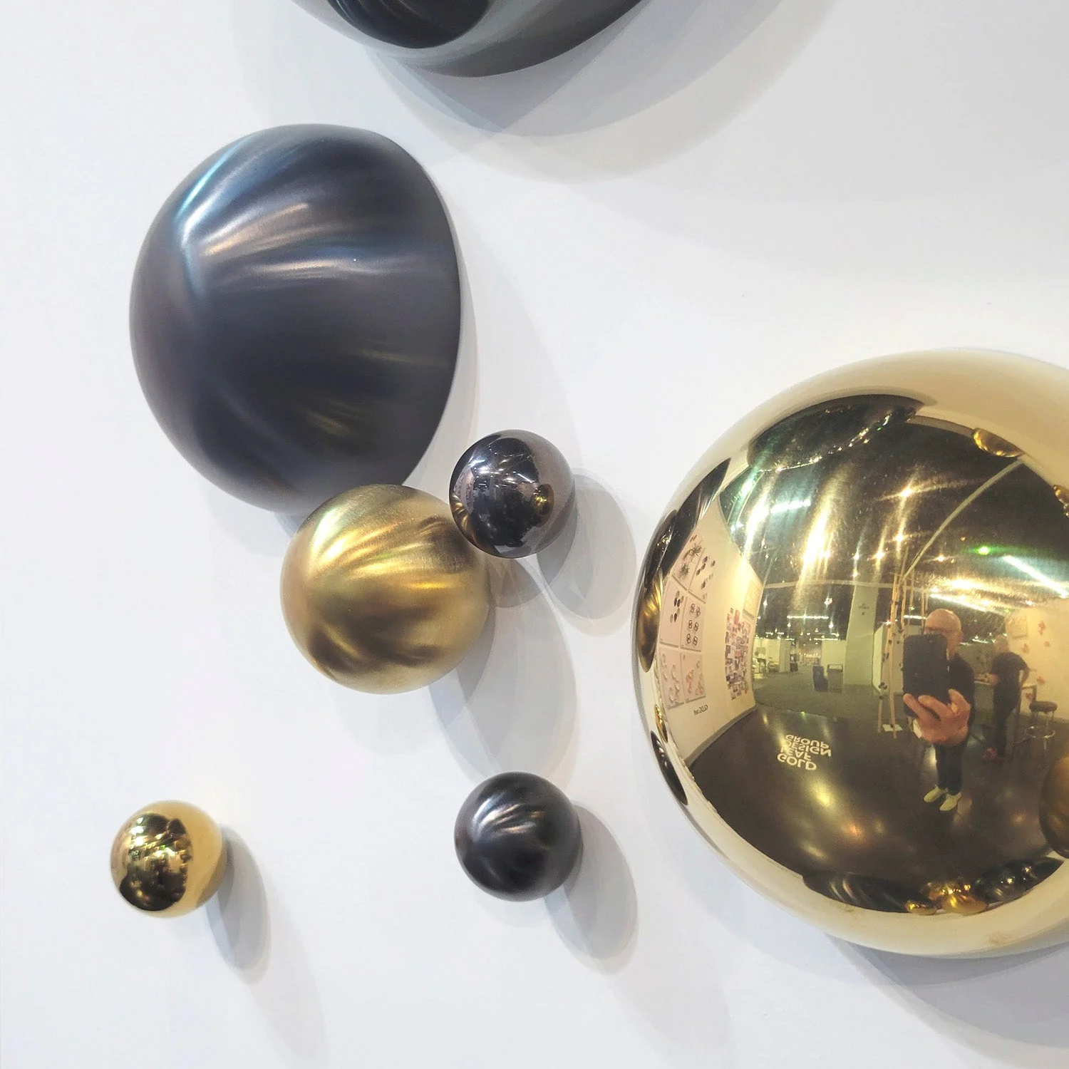 Half Ball 6"D, Mica Matte By Gold Leaf - Image 3