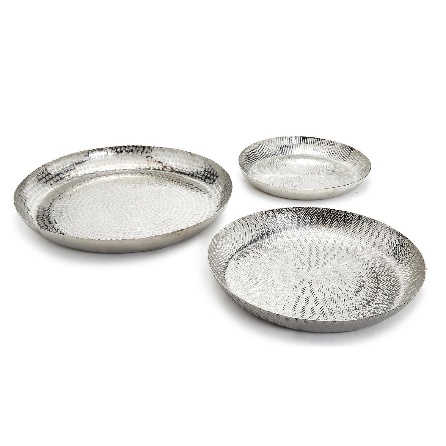 Hammered Tray Set Of 6 By Tozai Home