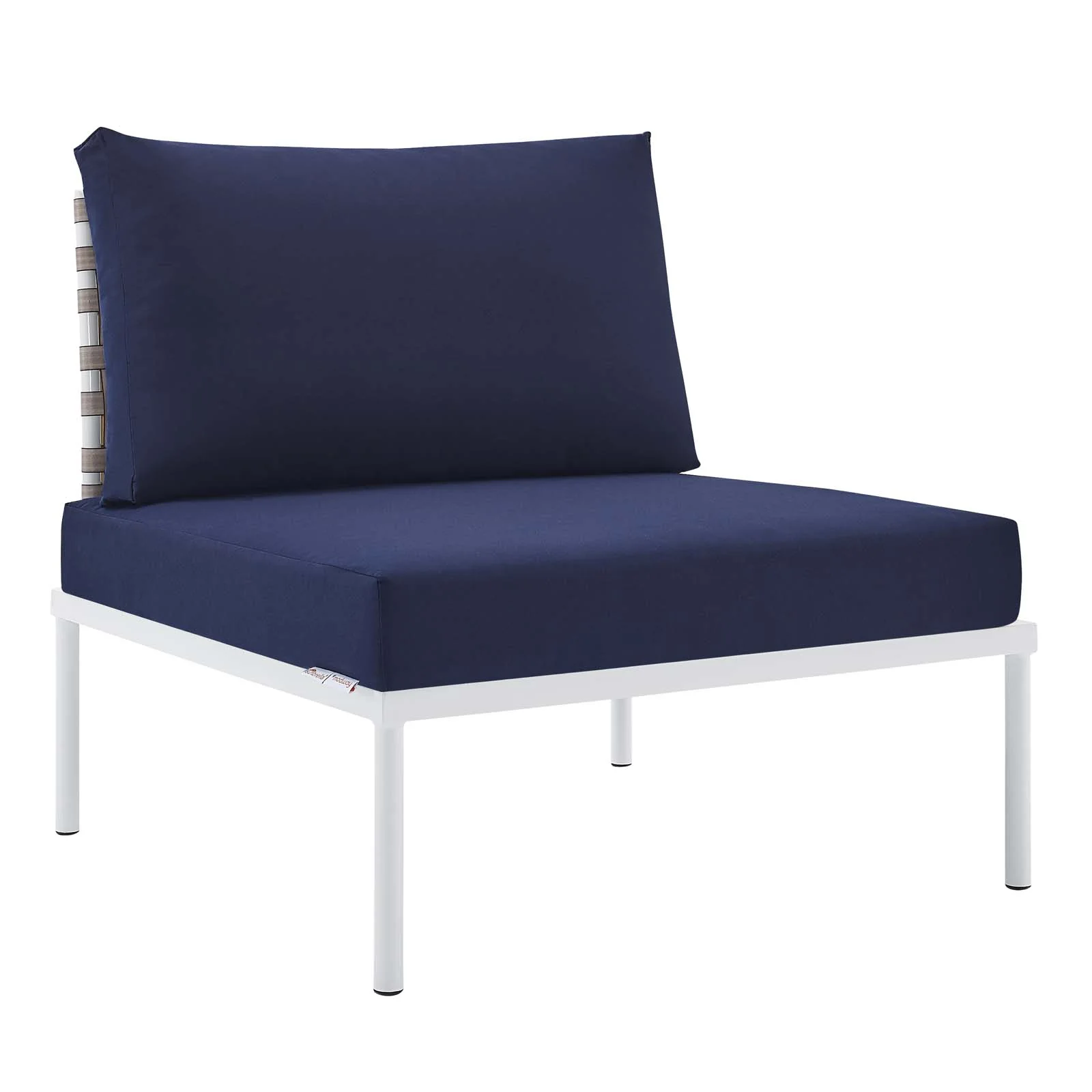 Harmony 10-Piece Sunbrella® Basket Weave Outdoor Patio Aluminum Sectional Sofa Set By Modway - EEI-4951 - Image 29