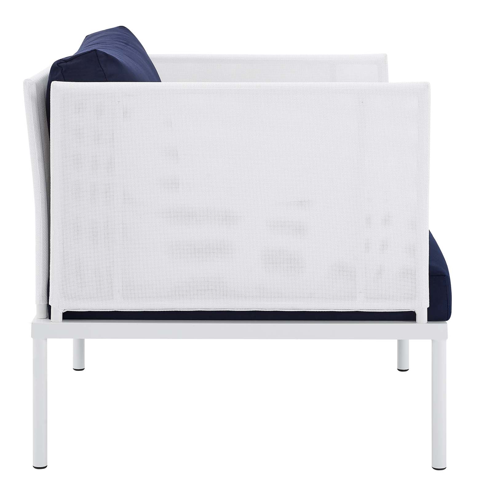 Harmony 3-Piece Sunbrella® Outdoor Patio Aluminum Seating Set By Modway - EEI-4686 - Image 4