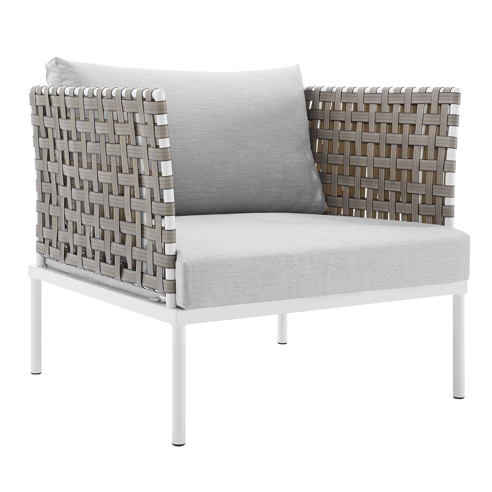 Harmony 5-Piece Sunbrella® Basket Weave Outdoor Patio Aluminum Seating Set By Modway - EEI-4693 - Image 12