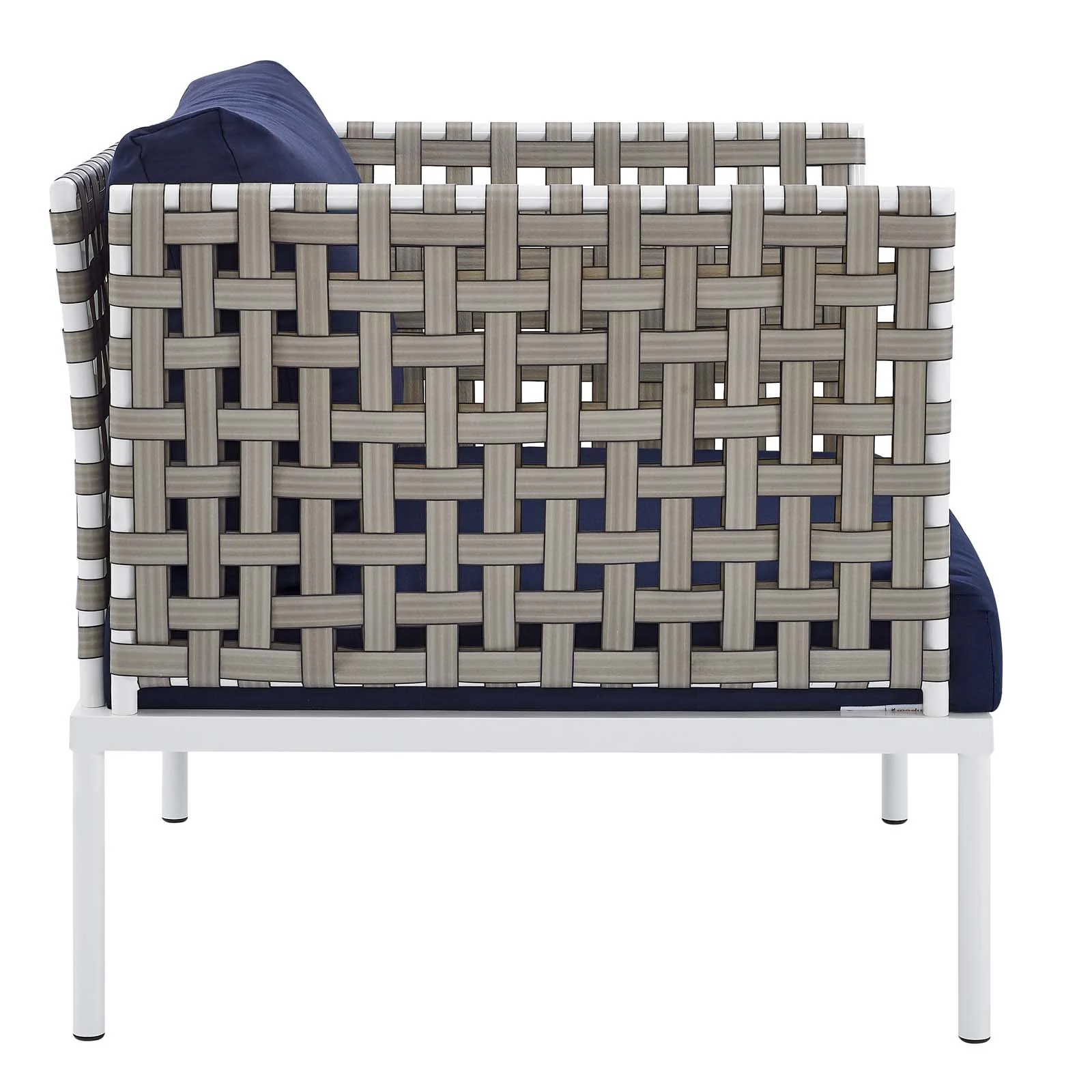 Harmony 5-Piece Sunbrella® Basket Weave Outdoor Patio Aluminum Seating Set By Modway - EEI-4693 - Image 28