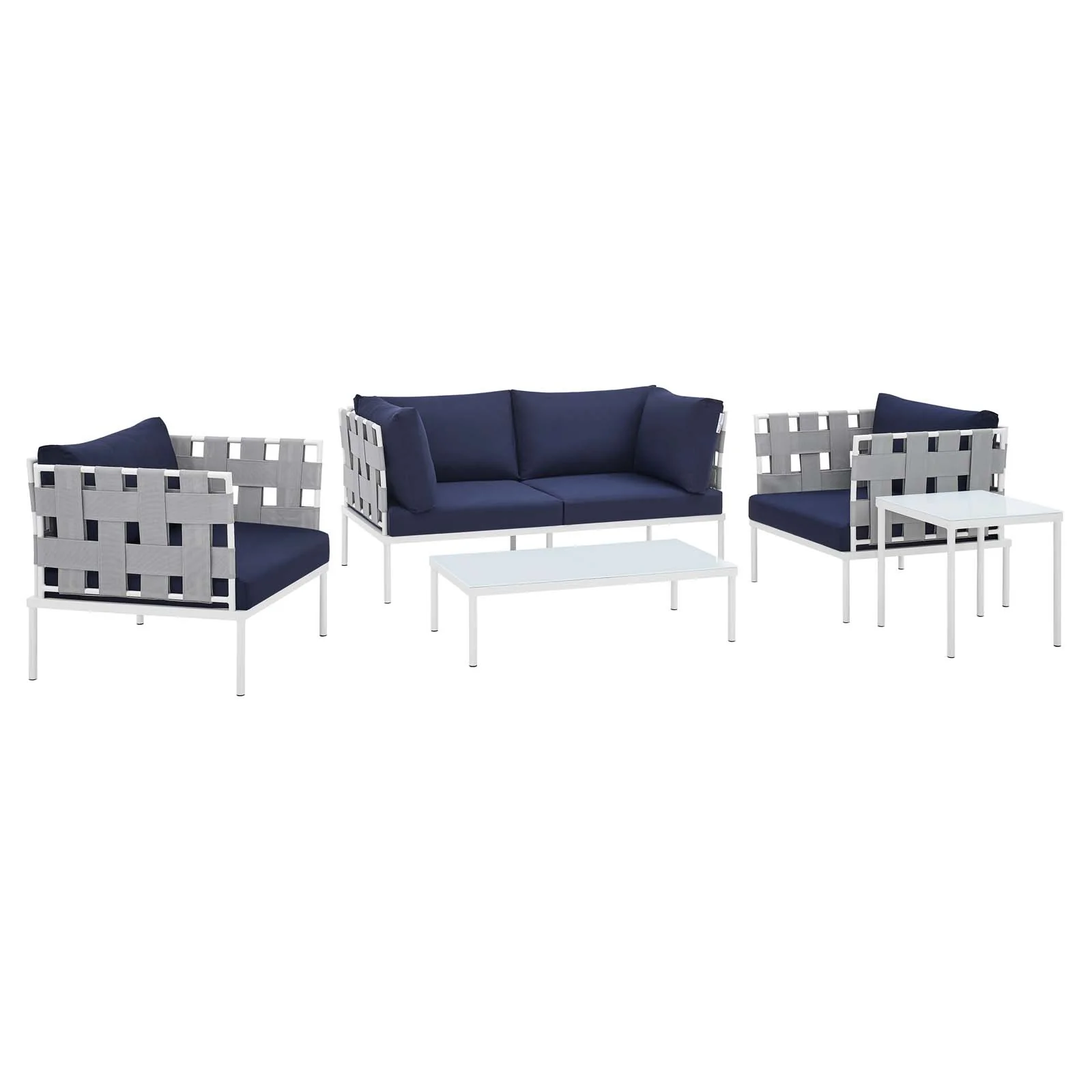 Harmony 5-Piece Sunbrella® Outdoor Patio Aluminum Furniture Set By Modway - EEI-4925 - Image 16