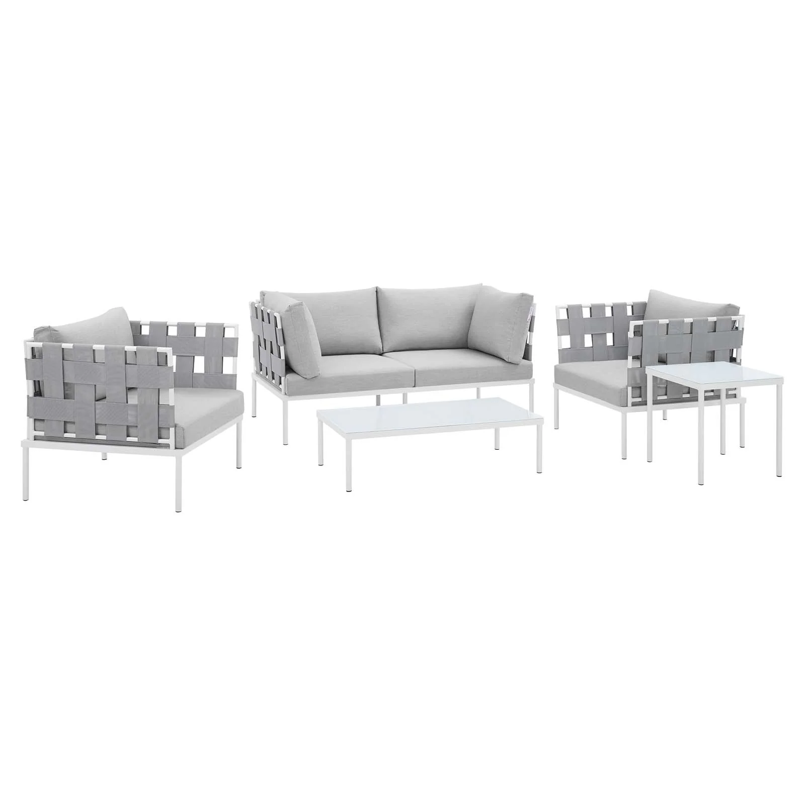 Harmony 5-Piece Sunbrella® Outdoor Patio Aluminum Furniture Set By Modway - EEI-4925 - Image 2
