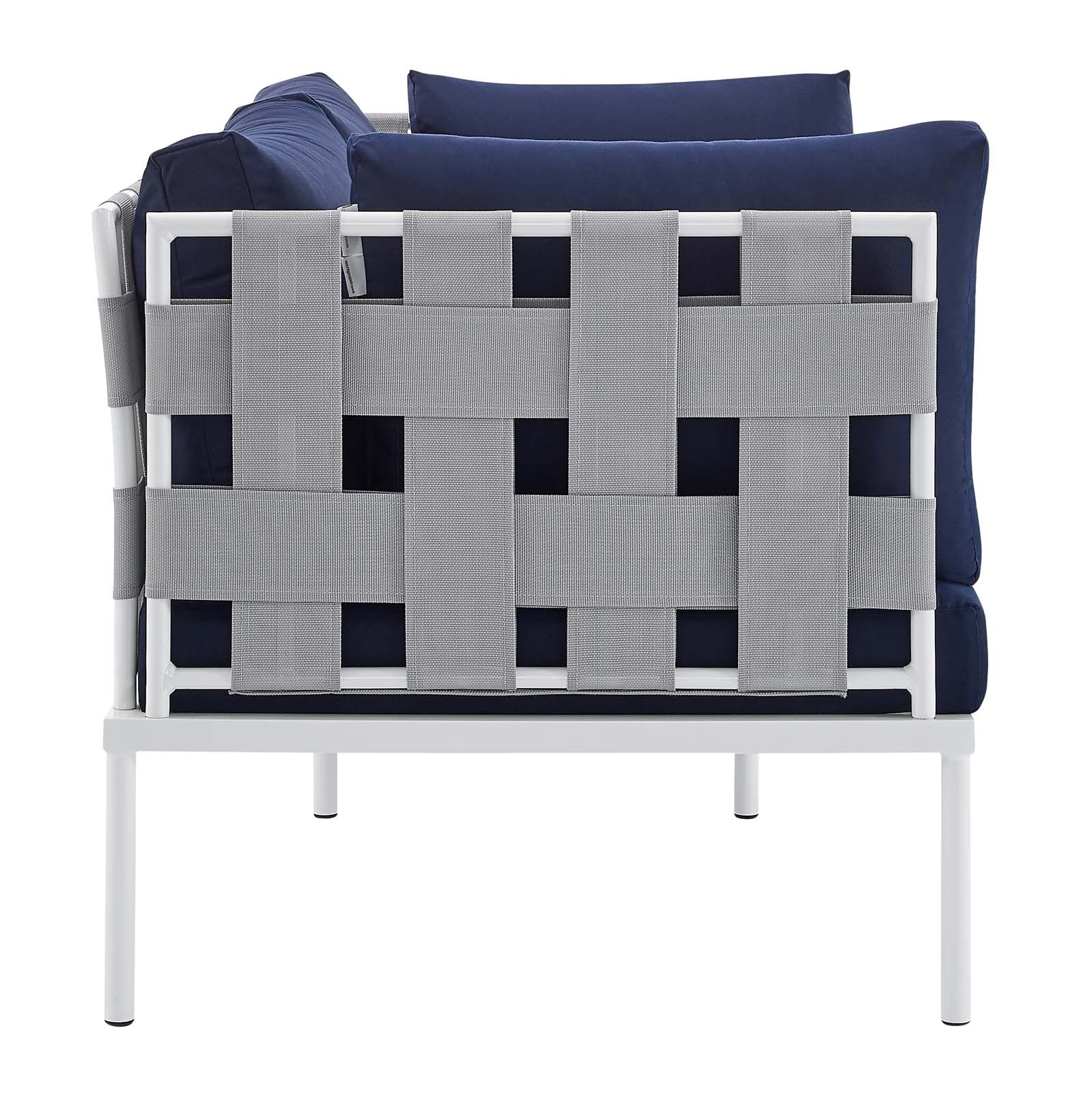 Harmony 5-Piece Sunbrella® Outdoor Patio Aluminum Furniture Set By Modway - EEI-4925 - Image 25