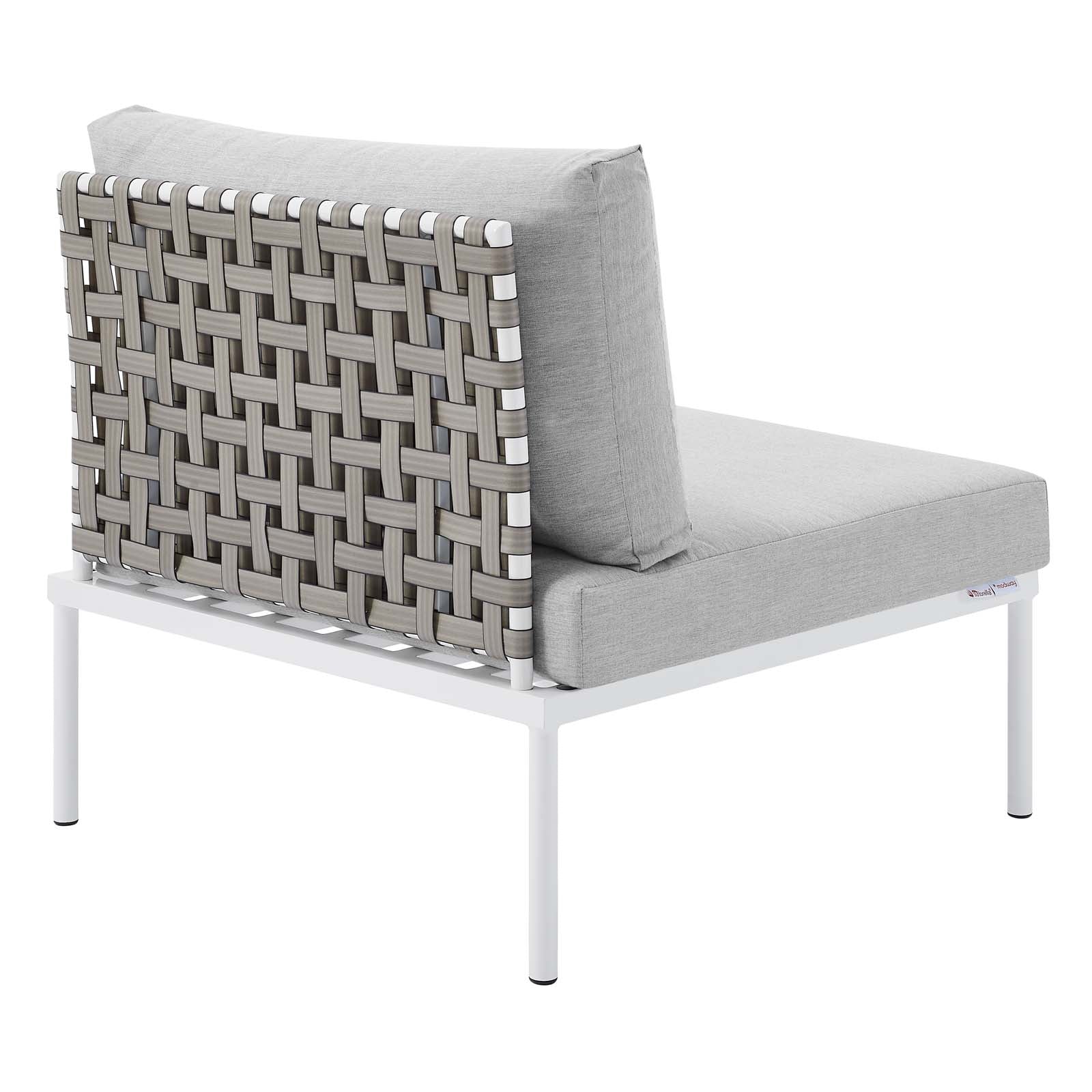 Harmony 6-Piece Sunbrella® Basket Weave Outdoor Patio Aluminum Seating Set By Modway - EEI-4931 - Image 15