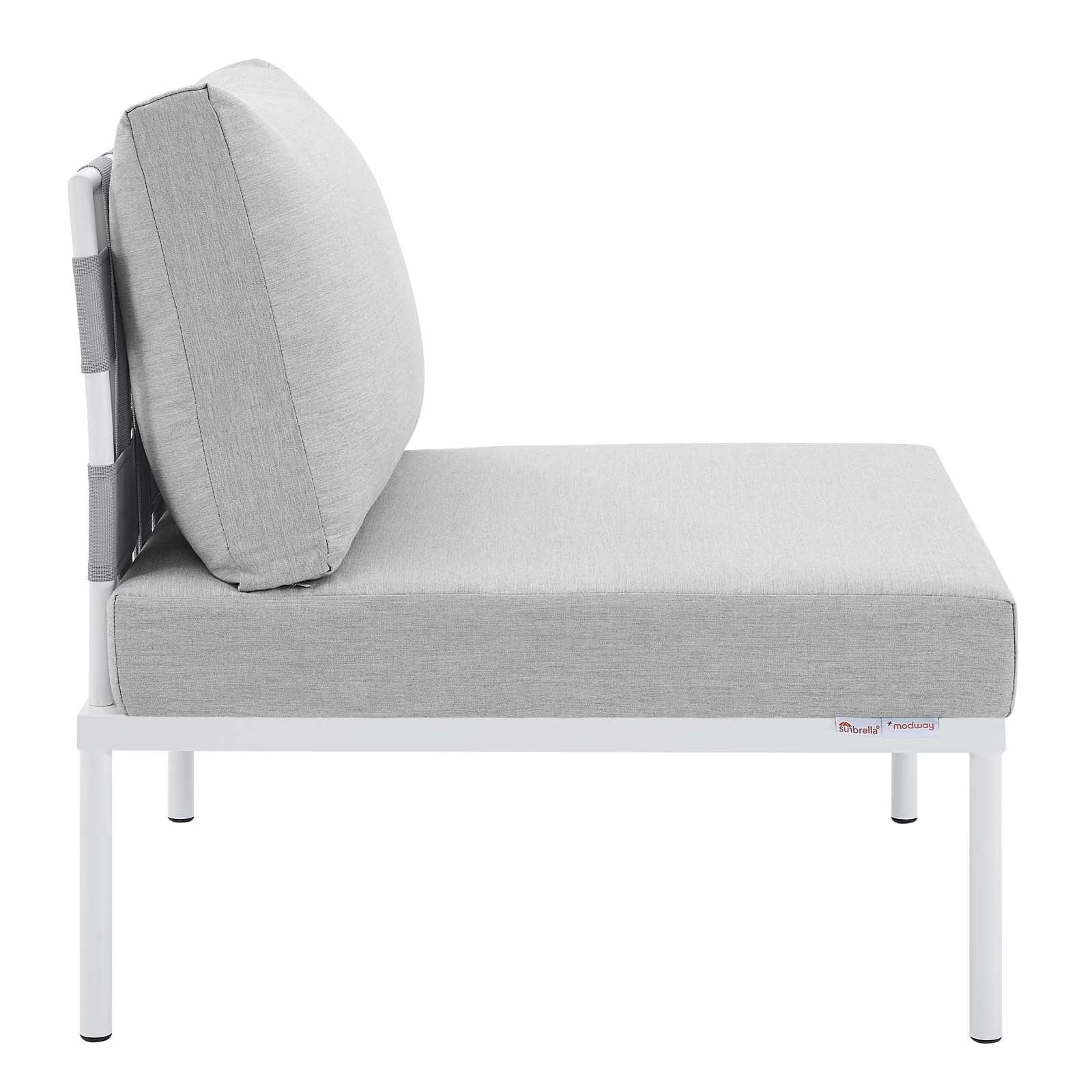 Harmony 7-Piece Sunbrella® Outdoor Patio Aluminum Sectional Sofa Set By Modway - EEI-4937 - Image 13