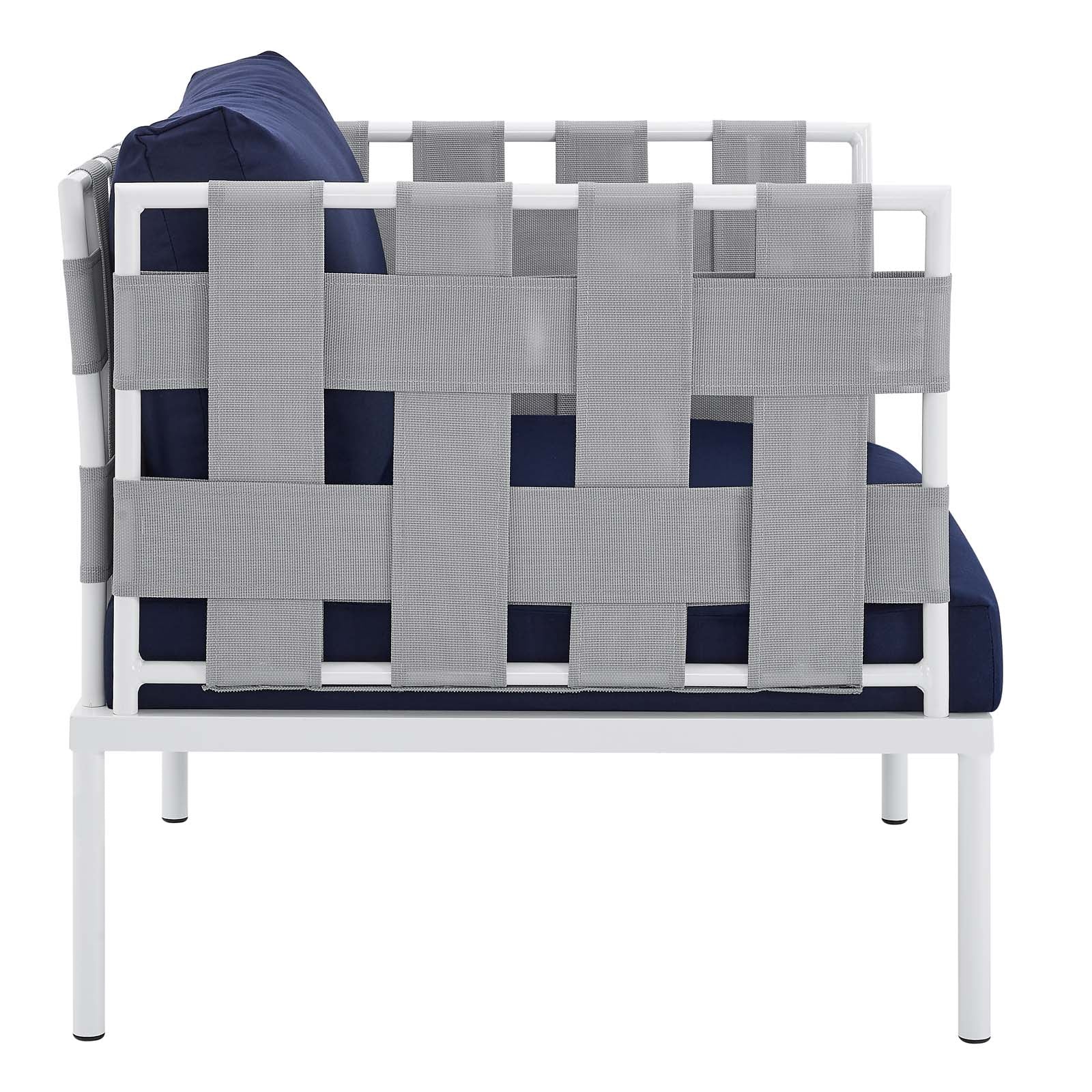 Harmony 7-Piece Sunbrella® Outdoor Patio Aluminum Sectional Sofa Set By Modway - EEI-4937 - Image 25