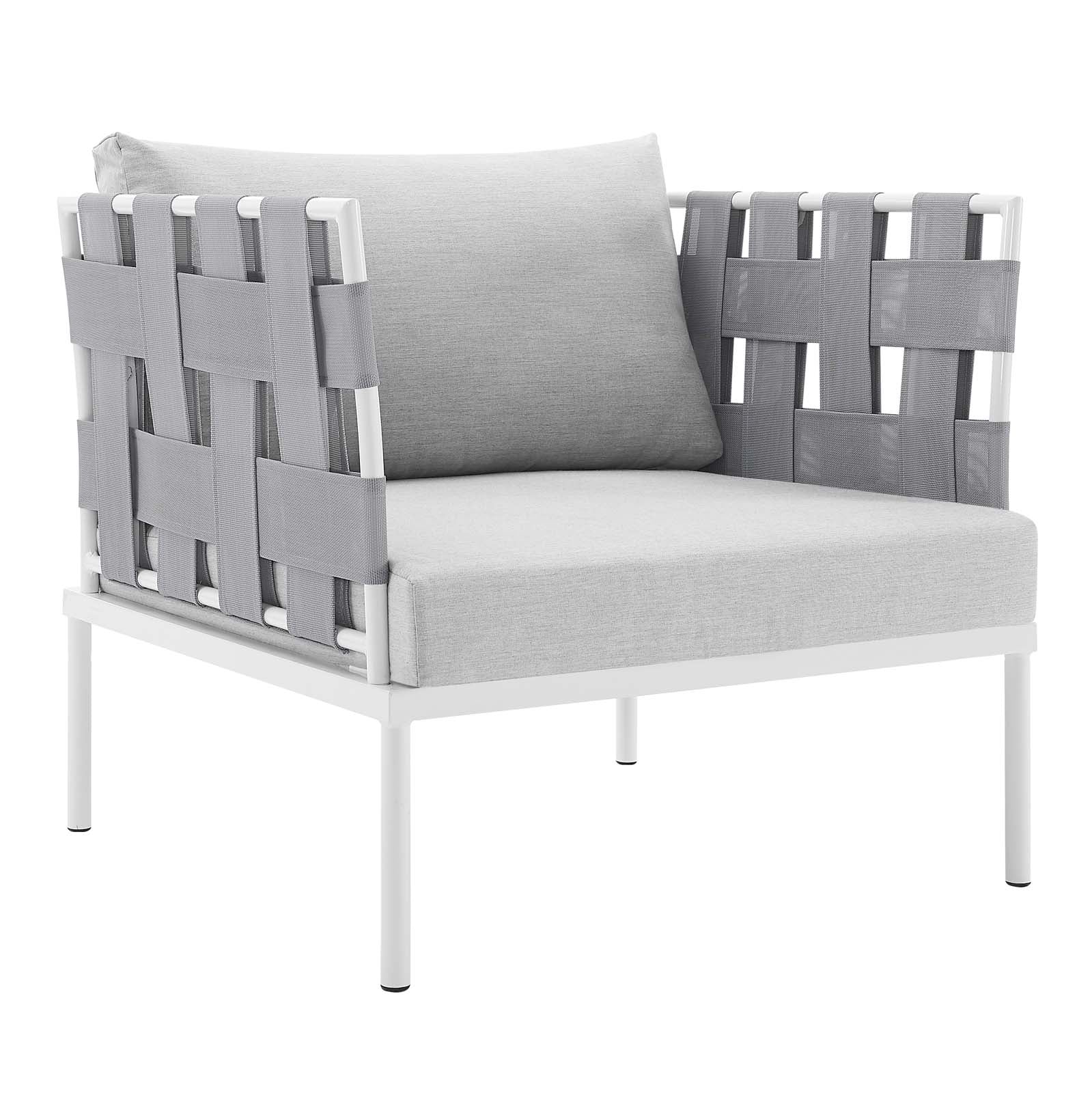 Harmony 7-Piece Sunbrella® Outdoor Patio Aluminum Sectional Sofa Set By Modway - EEI-4937 - Image 9