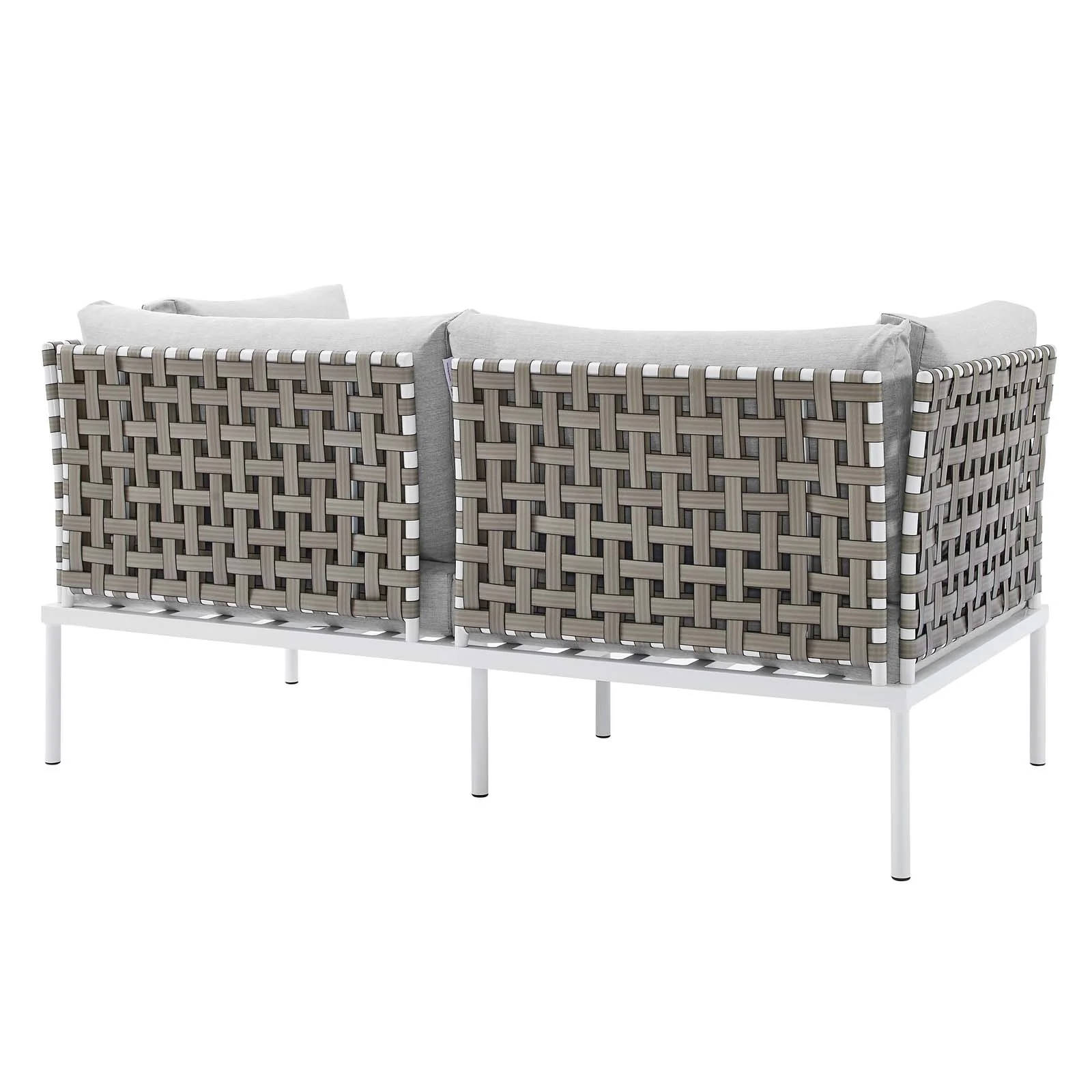Harmony 8-Piece Sunbrella® Basket Weave Outdoor Patio Aluminum Seating Set By Modway - EEI-4947 - Image 12