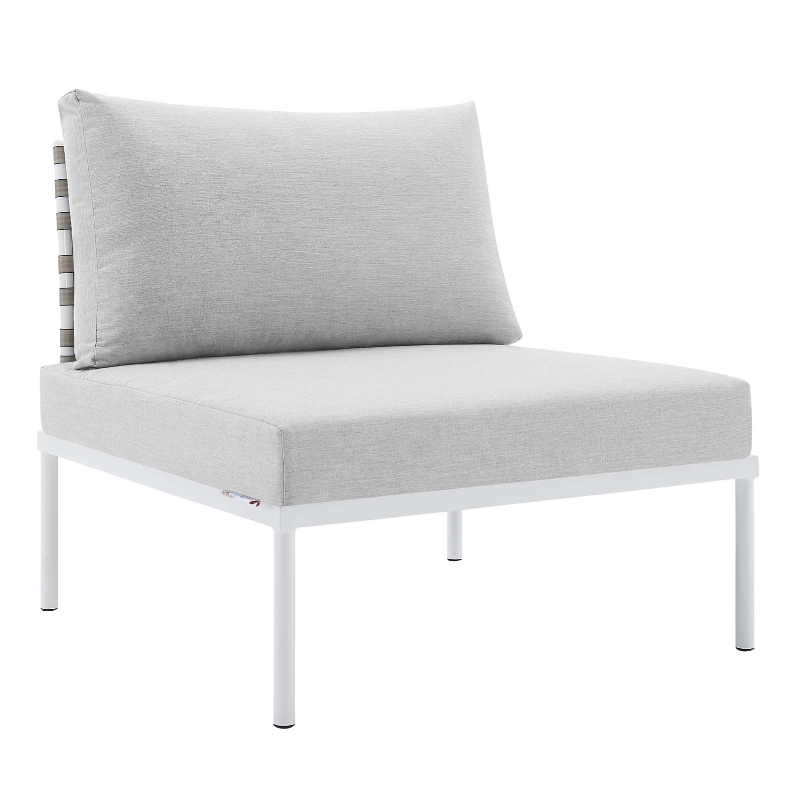 Harmony 8-Piece Sunbrella® Basket Weave Outdoor Patio Aluminum Seating Set By Modway - EEI-4947 - Image 16
