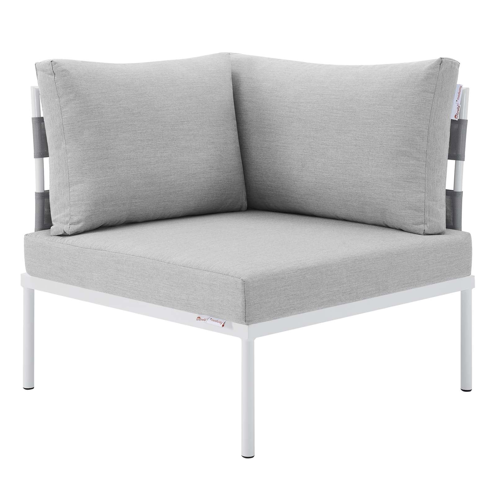Harmony 8-Piece Sunbrella® Outdoor Patio Aluminum Seating Set By Modway - EEI-4949 - Image 3