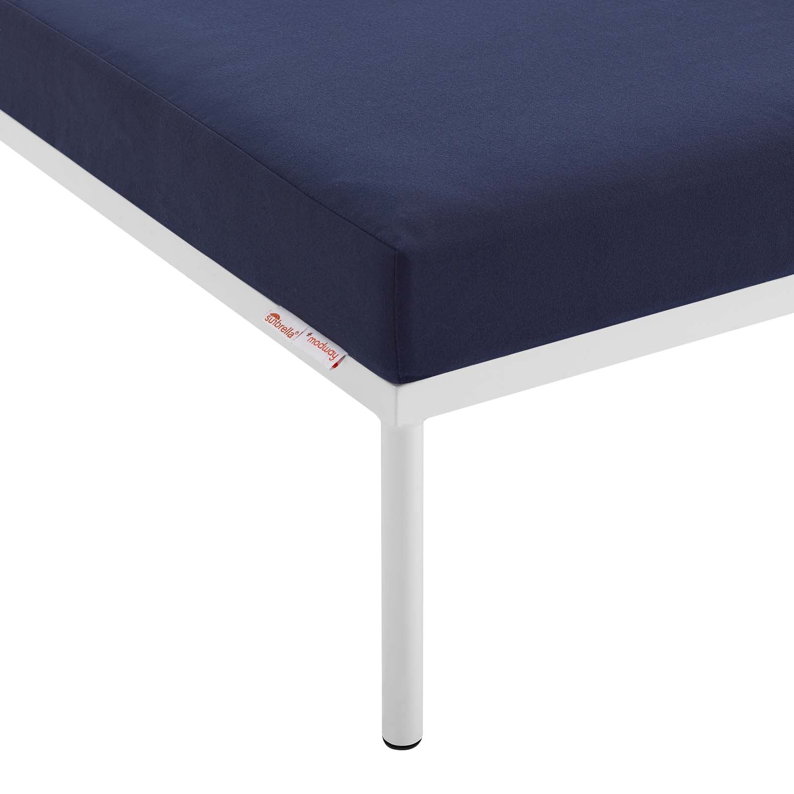 Harmony Sunbrella® Outdoor Patio Aluminum Armless Chair By Modway - EEI-4960 - Image 13