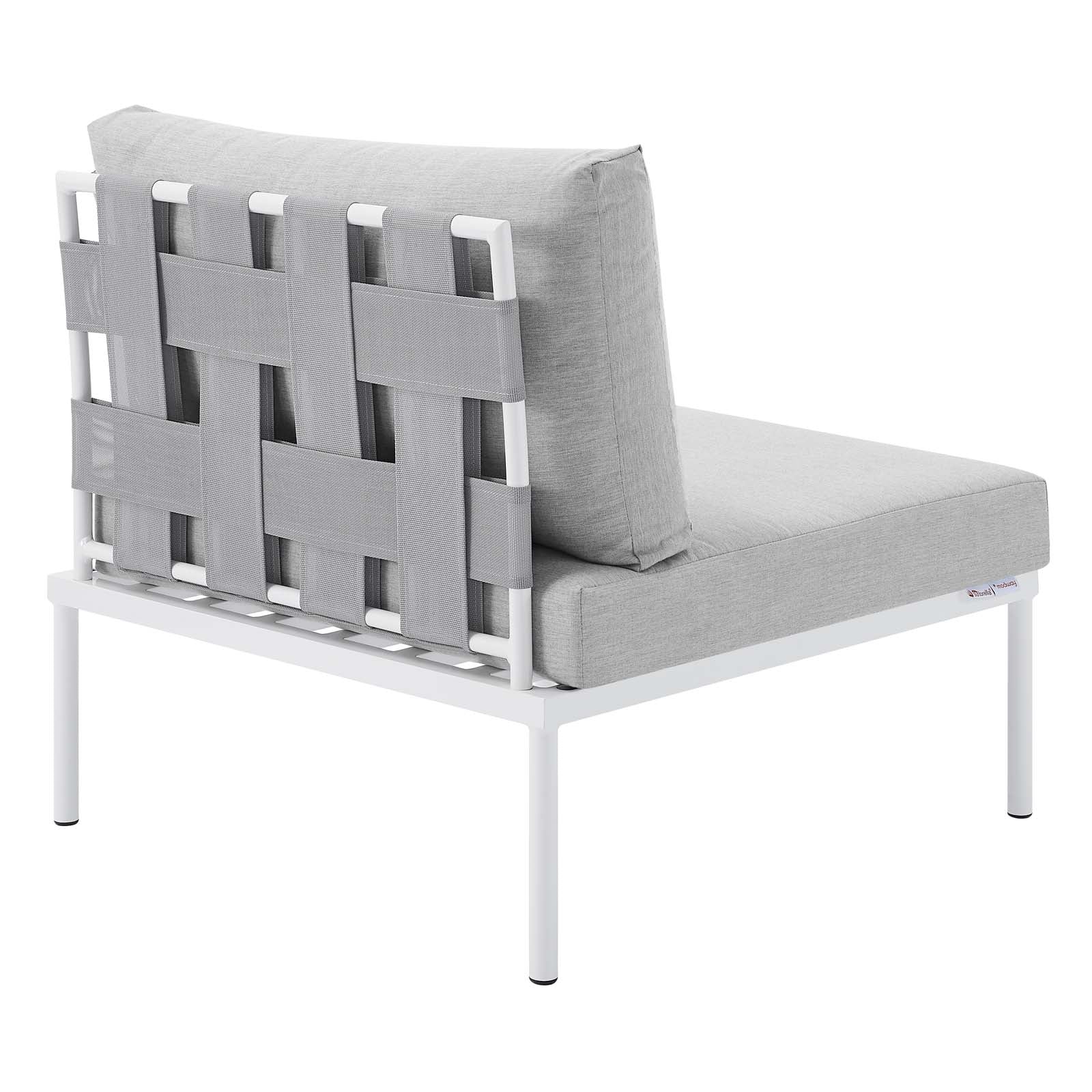 Harmony Sunbrella® Outdoor Patio Aluminum Armless Chair By Modway - EEI-4960 - Image 4