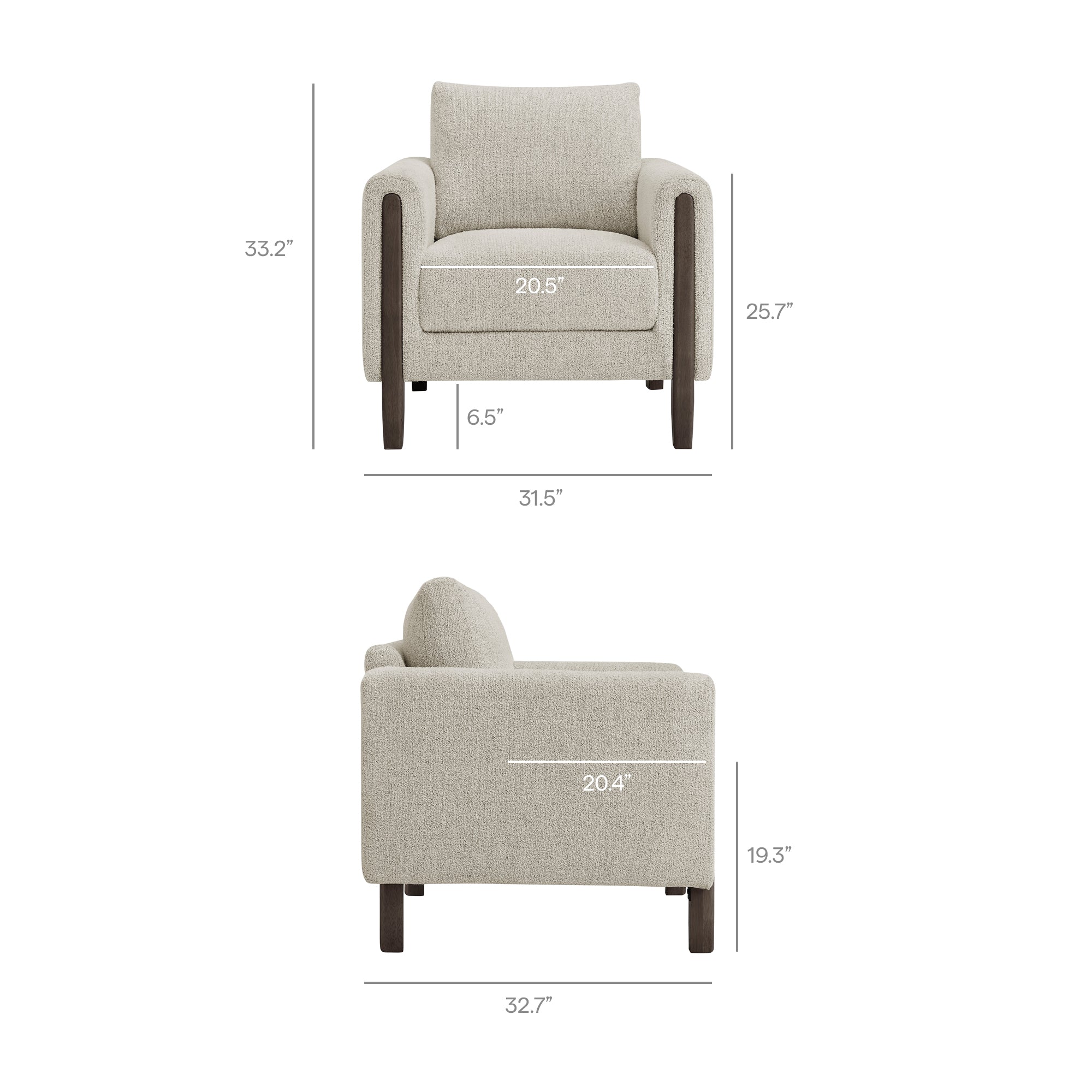 Hawken Boucle Fabric Accent Armchair by Modway - Image 27