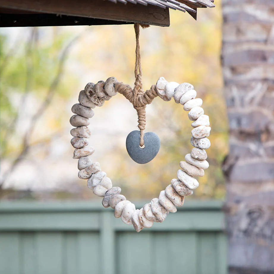 Heart Wreath with Stone Heart Set of 3 By Garden Age Supply - Image 3