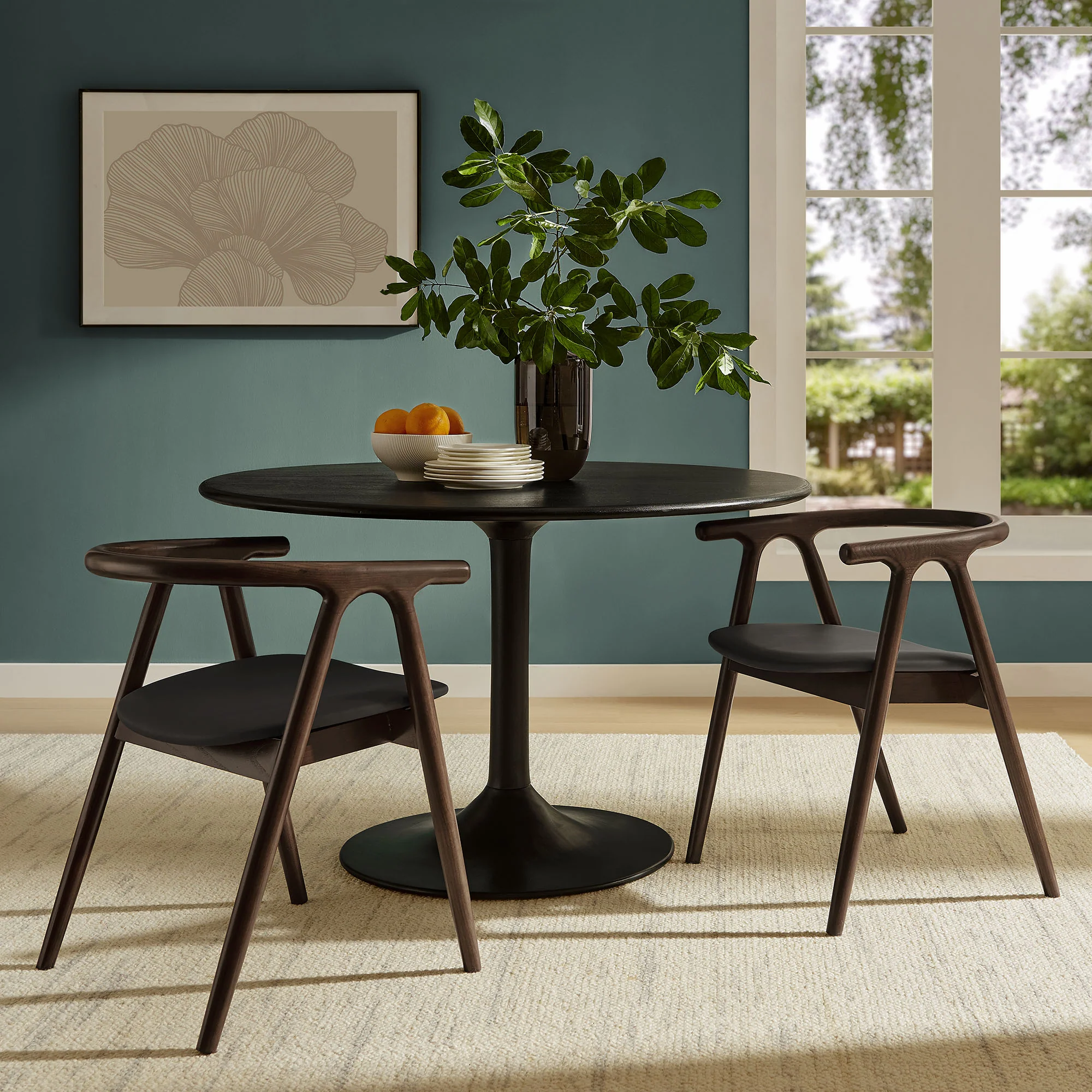 Henry Vegan Leather and Wood Dining Chair by Modway