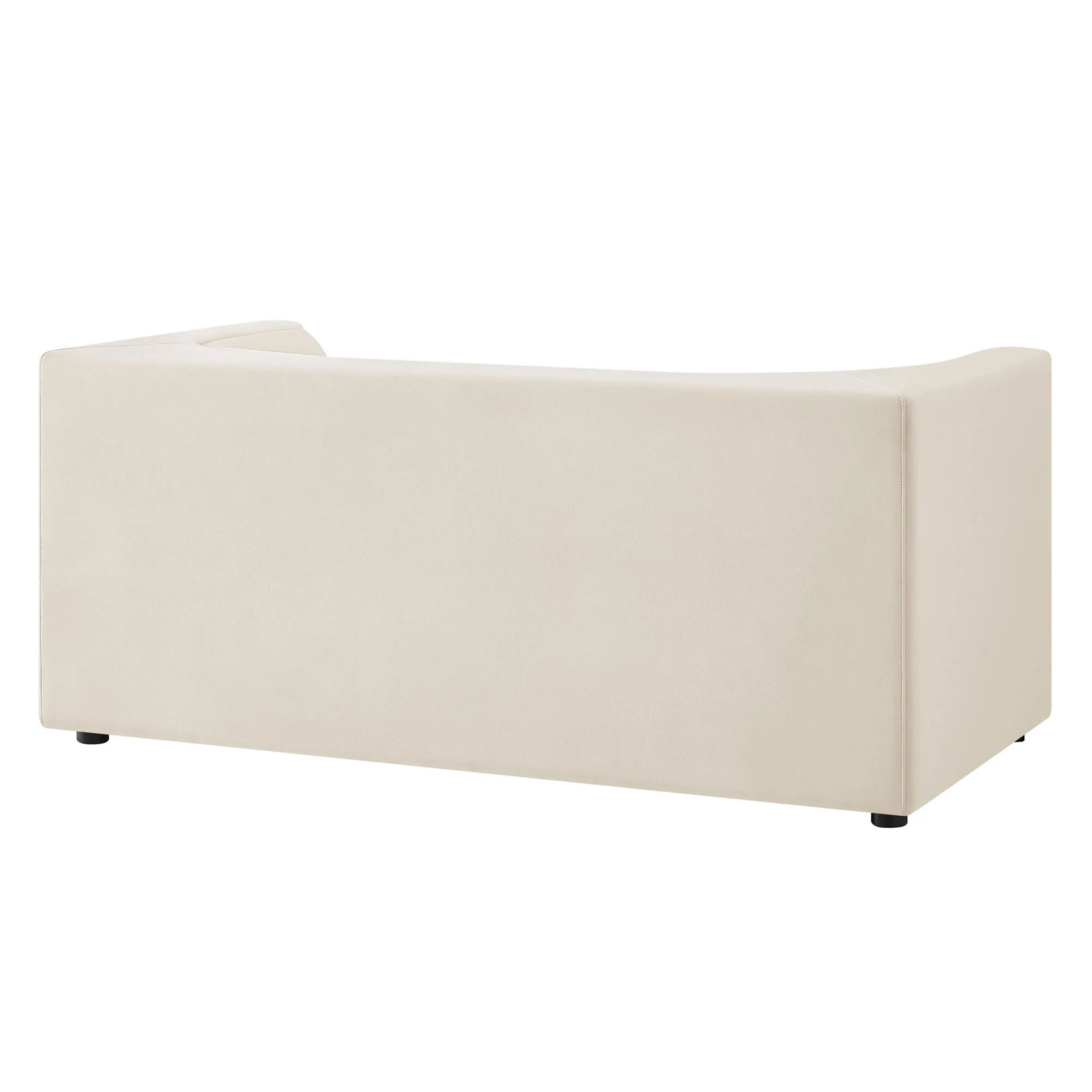 Hilda 67" Curved Back Performance Velvet Loveseat by Modway - Image 4