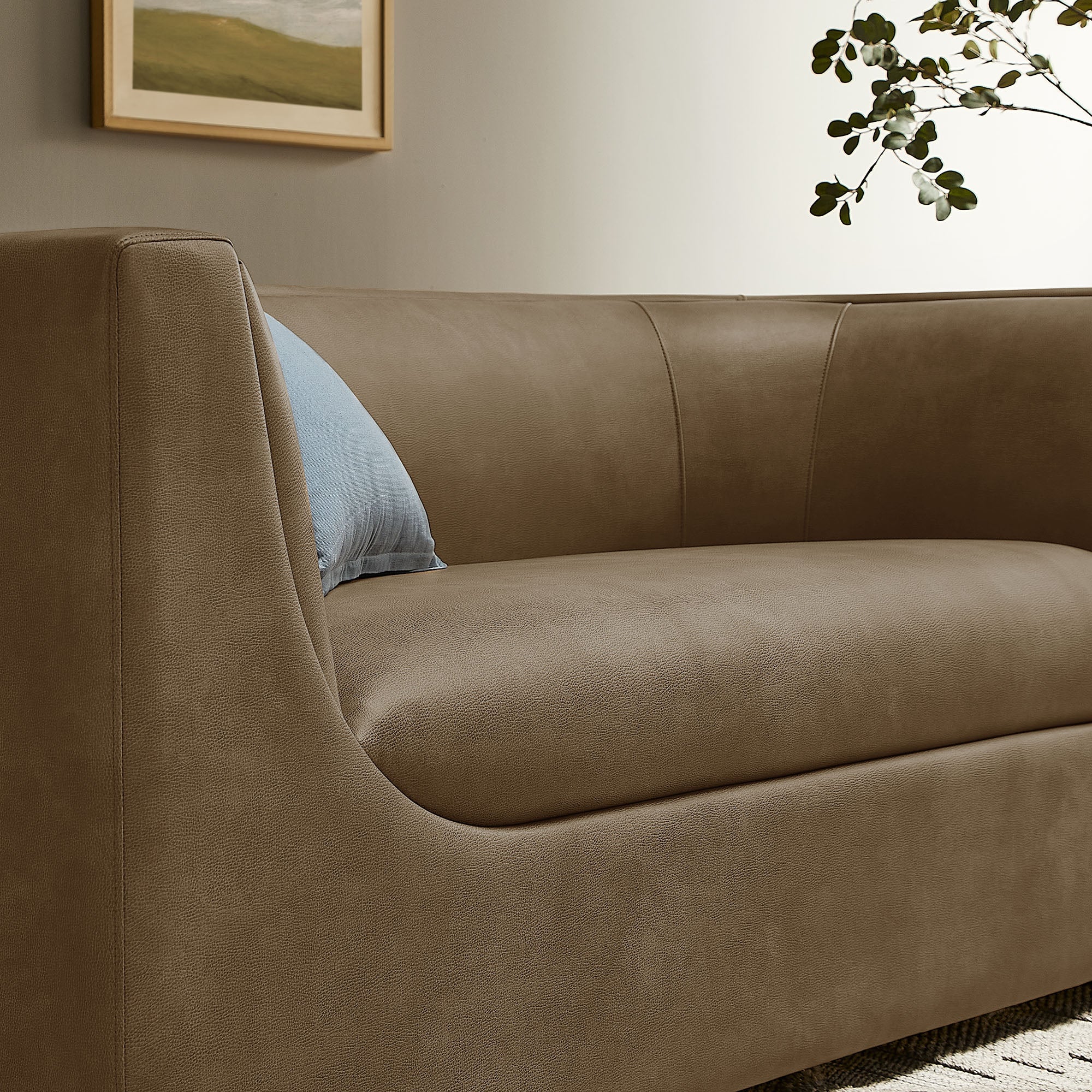 Hilda 67" Curved Back Vegan Leather Loveseat by Modway - Image 8