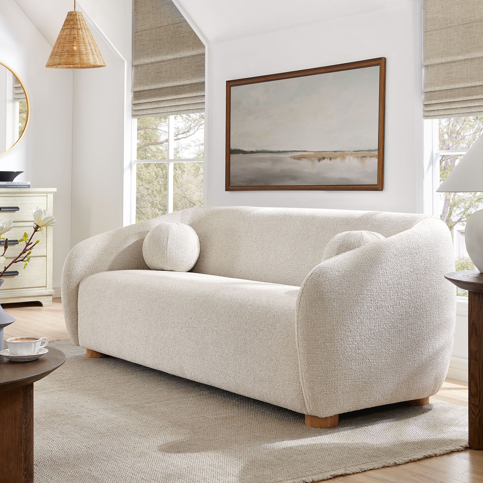 Holland 85" Chenille Fabric Sofa by Modway