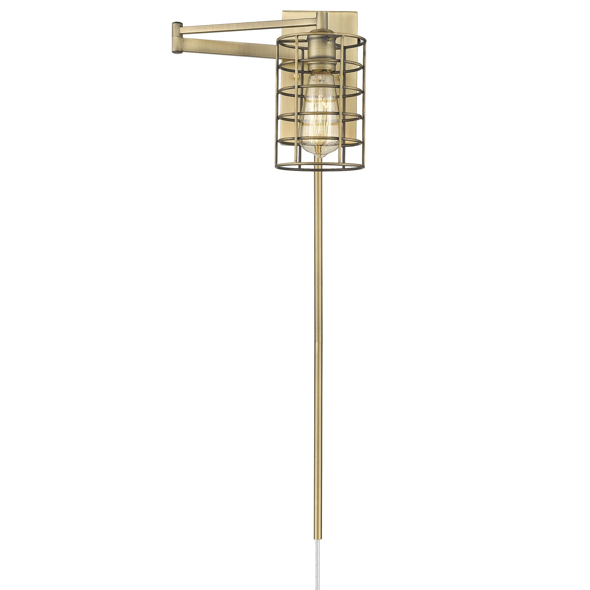 Industrial Gold Metal Wall Sconce By Homeroots - Image 4