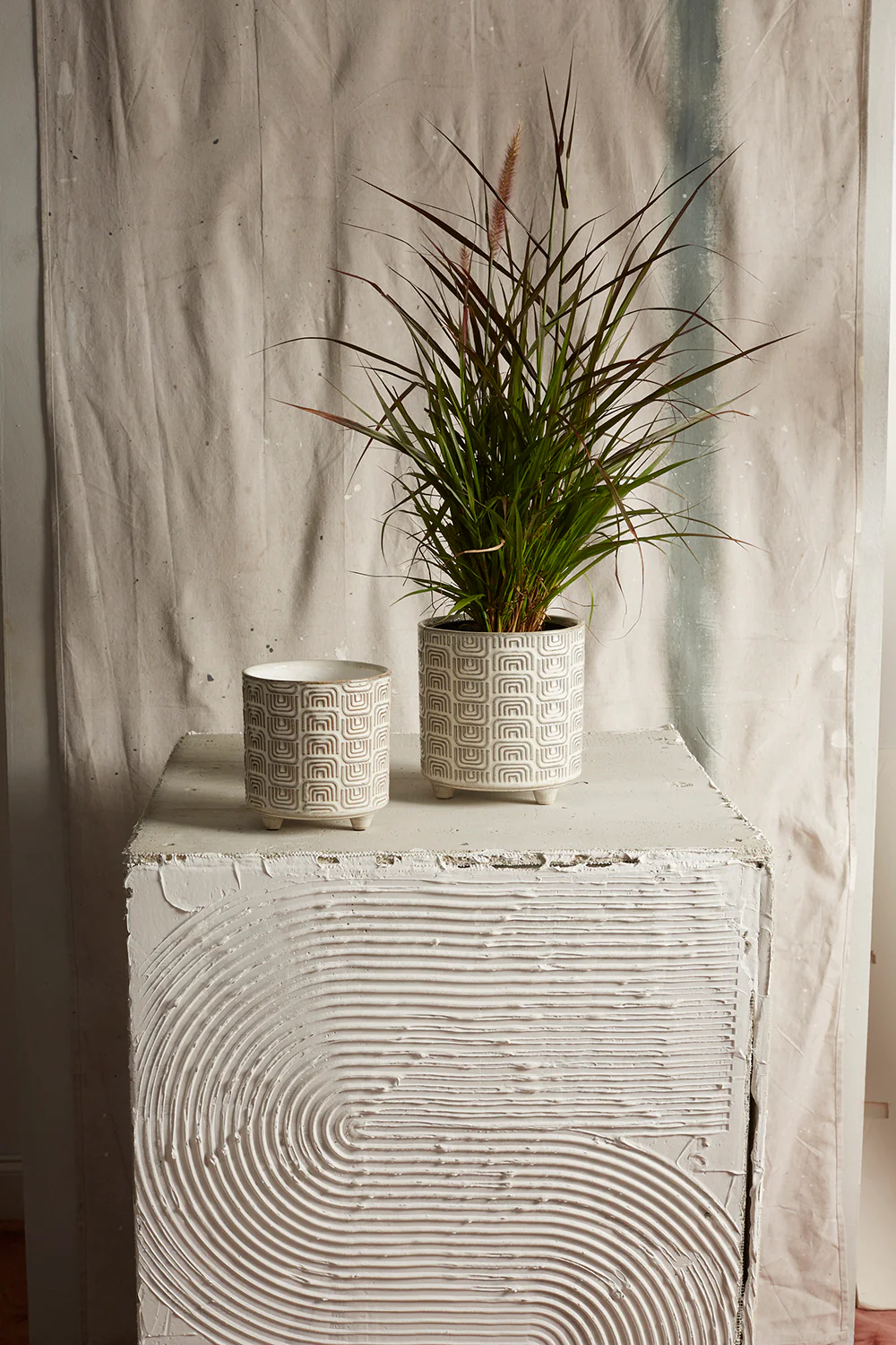 Itza Pot Set of 4 By Accent Decor