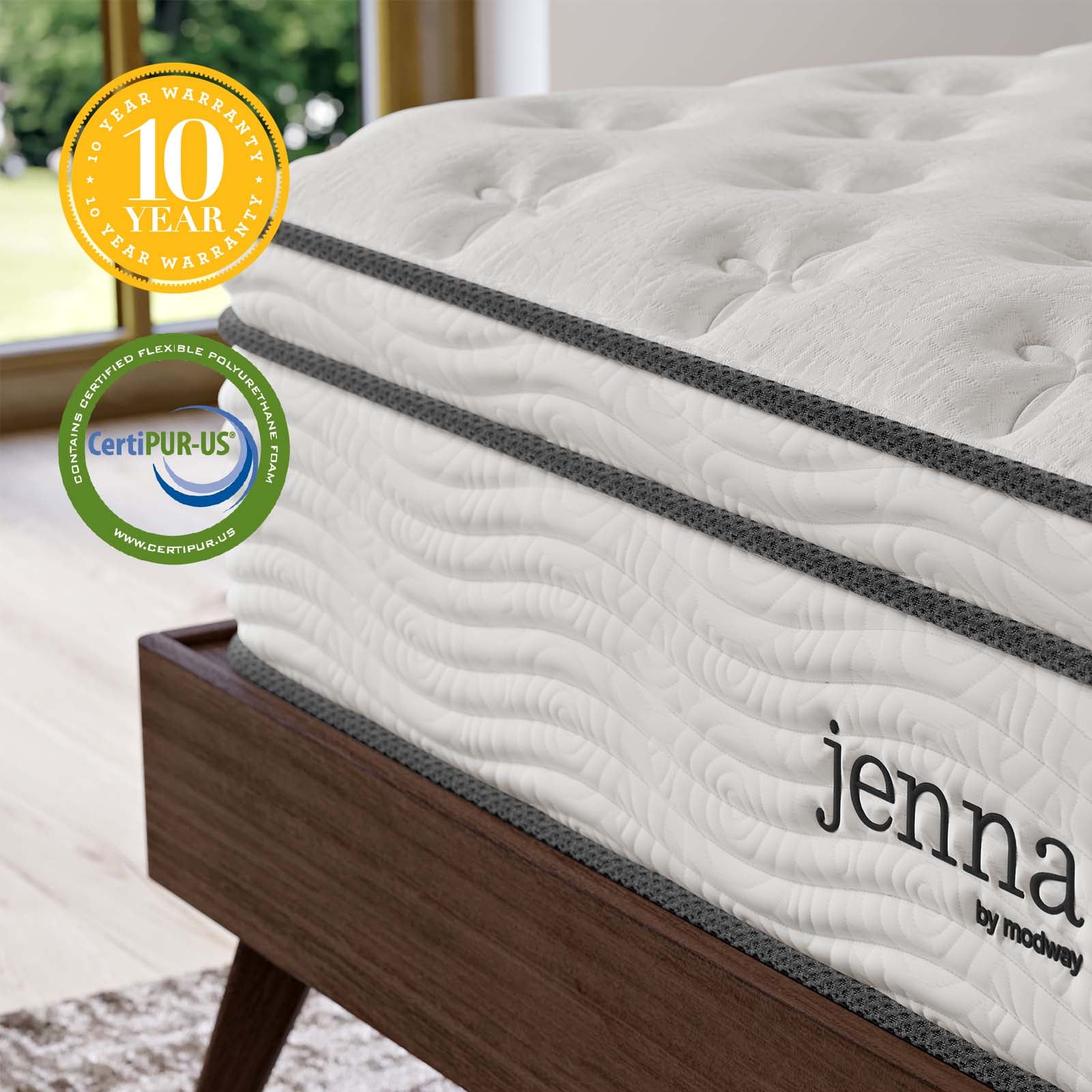 Jenna 12" Innerspring and Foam California King Mattress By Modway - MOD-7091 - Image 14
