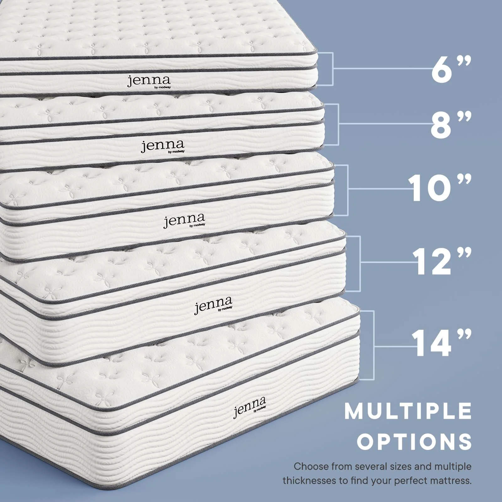 Jenna 6" Innerspring and Foam King Mattress By Modway - MOD-7096 - Image 9