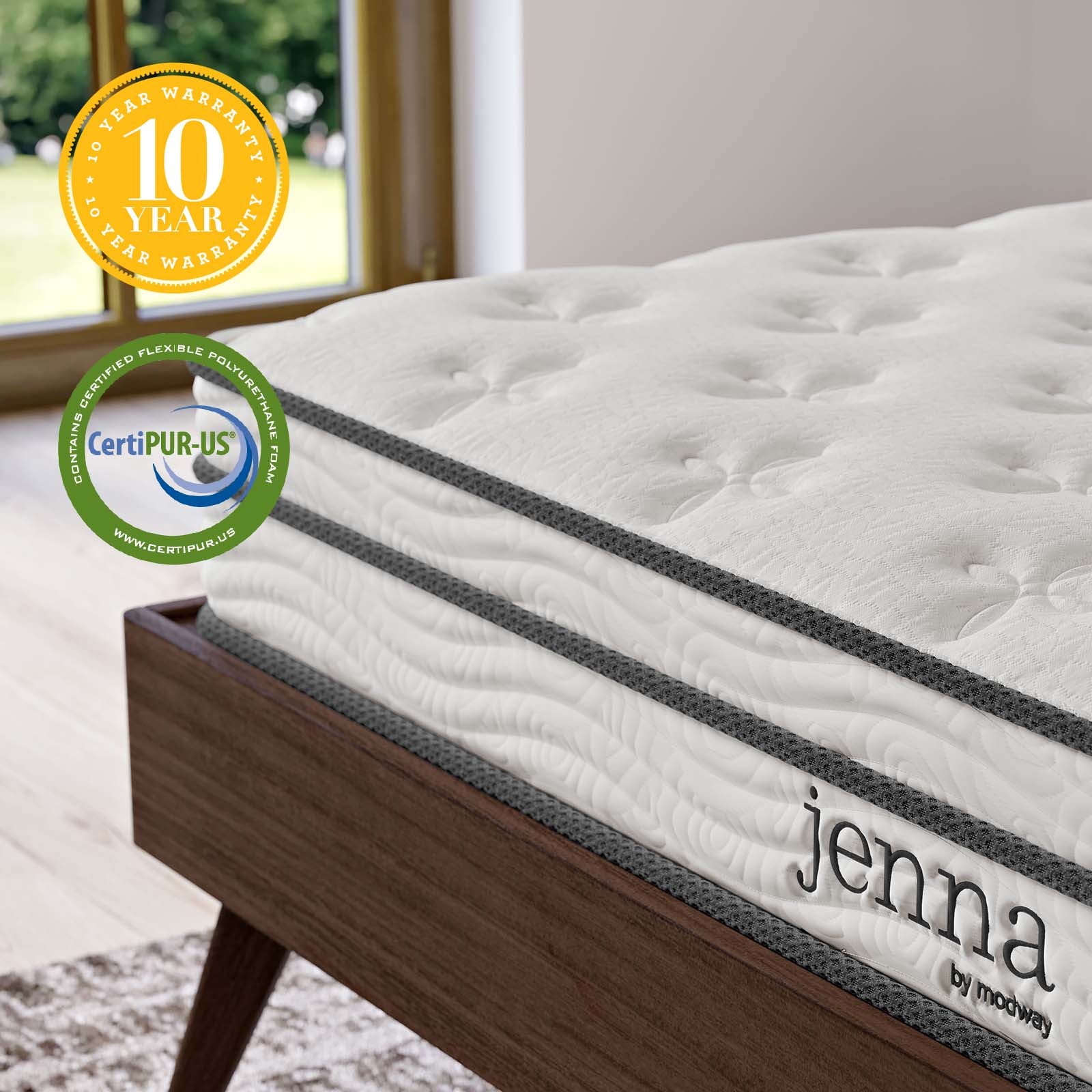 Jenna 6" Innerspring and Foam Queen Mattress By Modway - MOD-7095 - Image 14