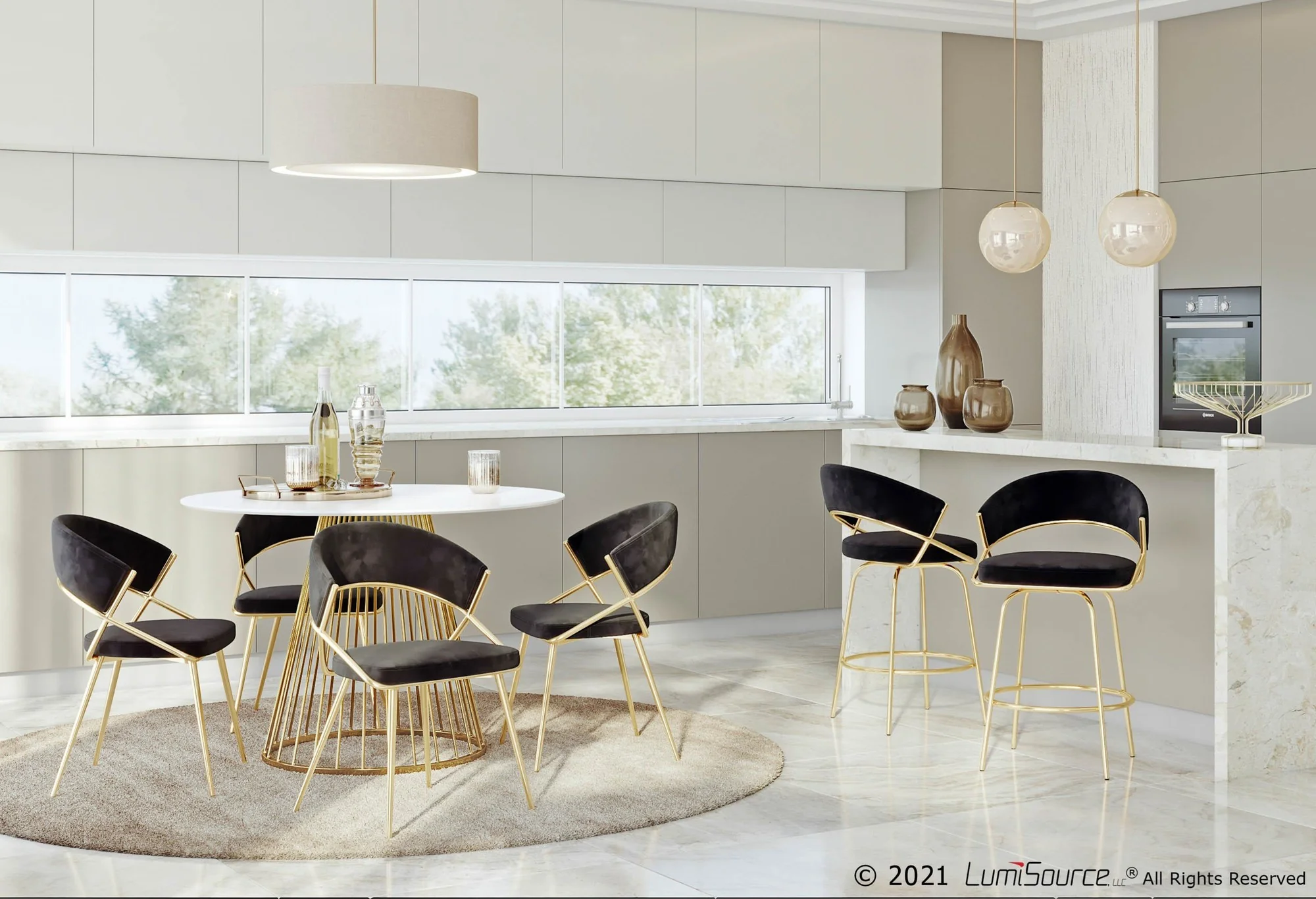 Jie Dining Chair - Set of 2 Black By LumiSource