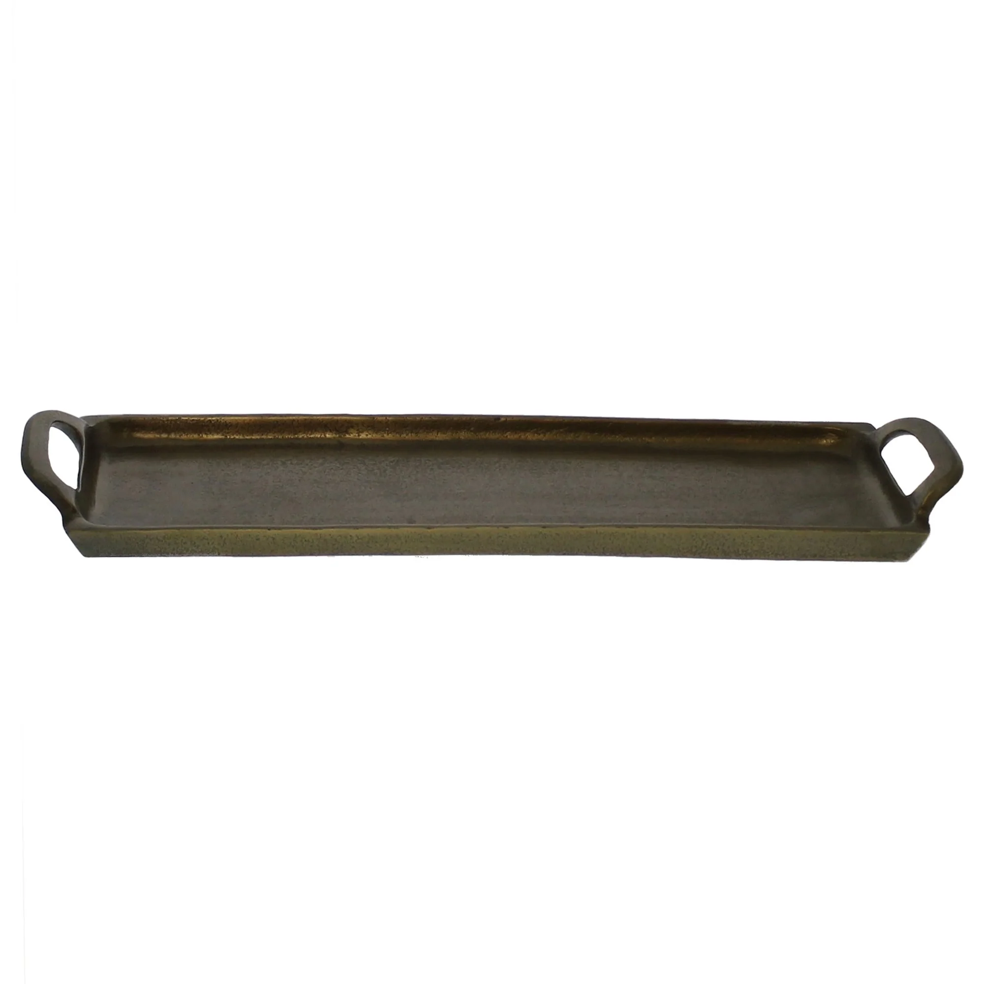 Jumbo Bronze Narrow Rectangular Tray By Homeroots