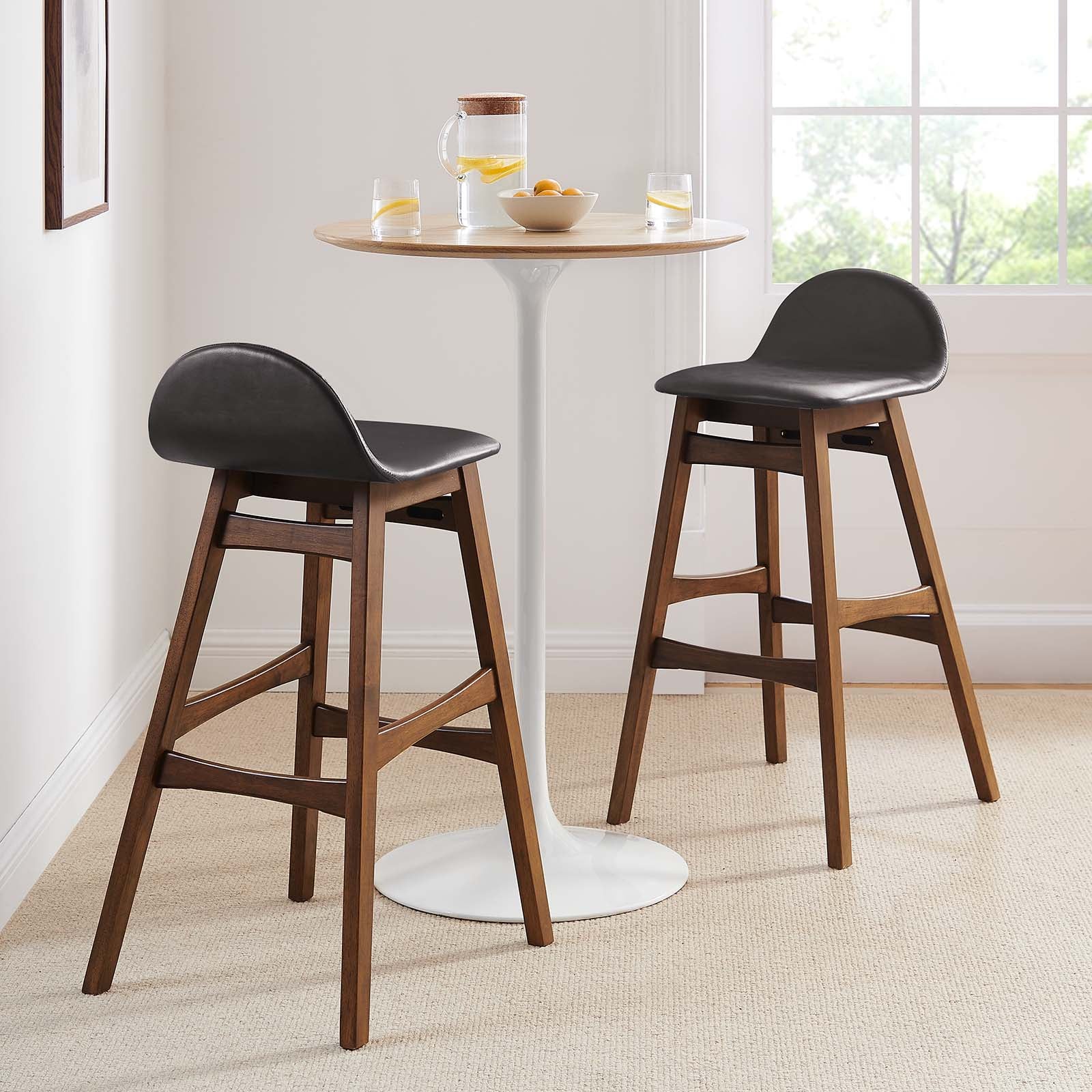 Juno Wood Bar Stool - Set of 2 By Modway - EEI-6554