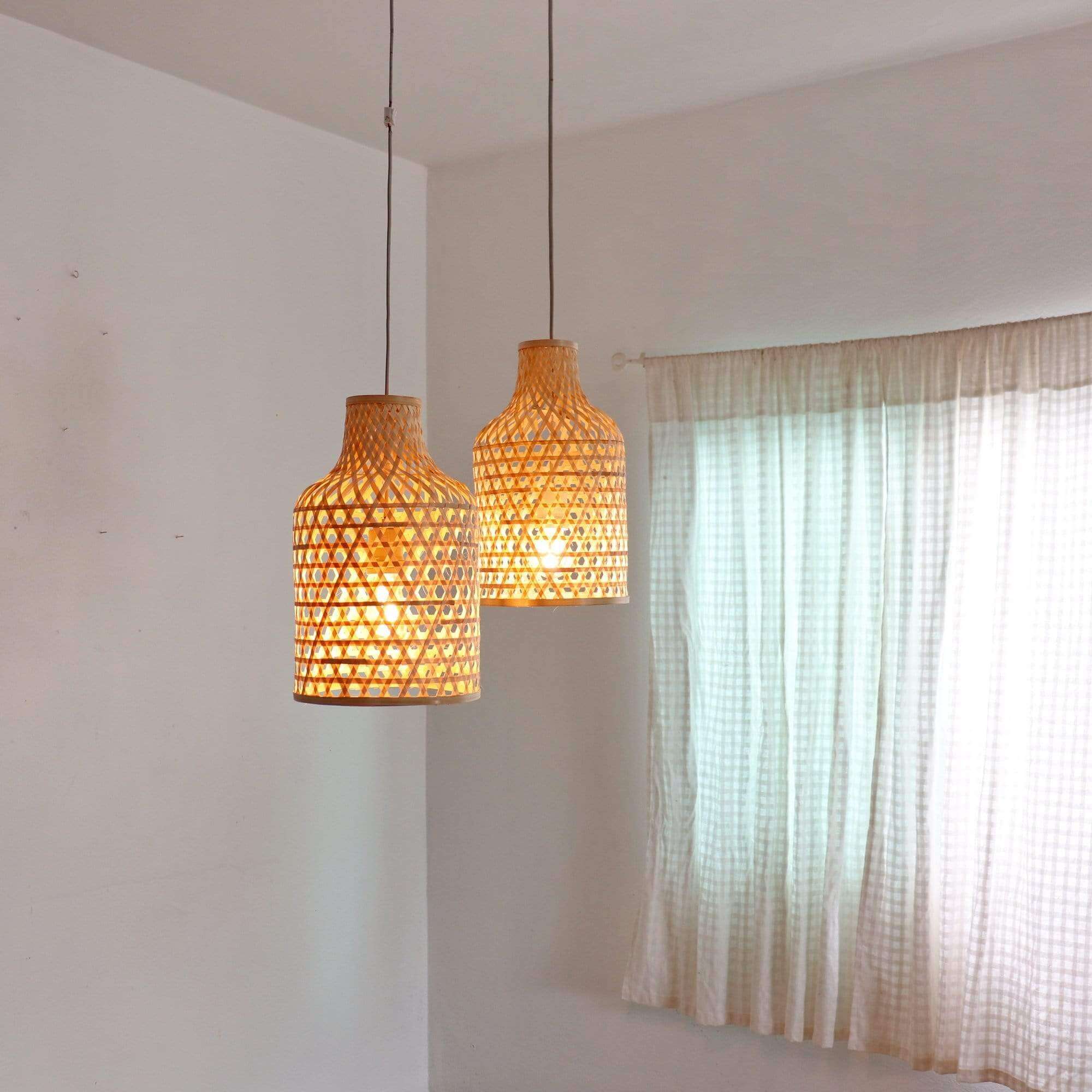 Ka Nok Jun - Bamboo Small Pendant Light By Thaihome
