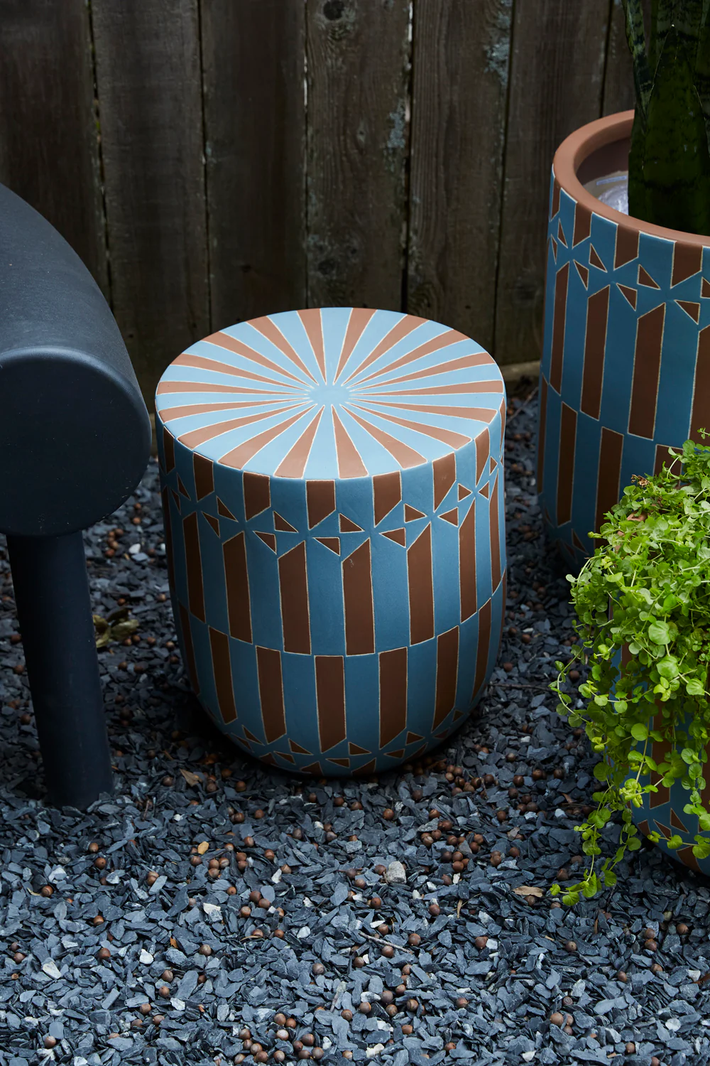 Kaleidoscope Stool By Accent Decor - Image 4