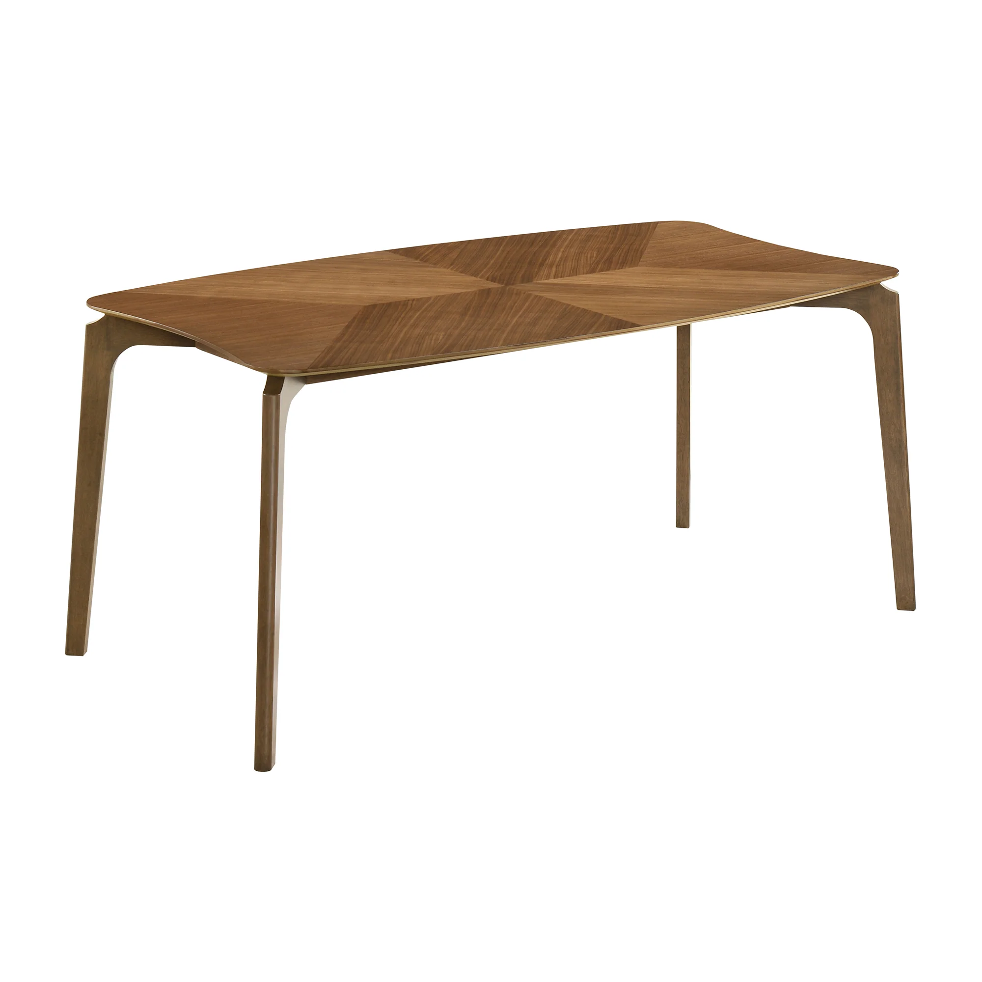 Kalia 5 Piece Wood Dining Set in Walnut Finish with Blue Fabric By Armen Living - Image 16