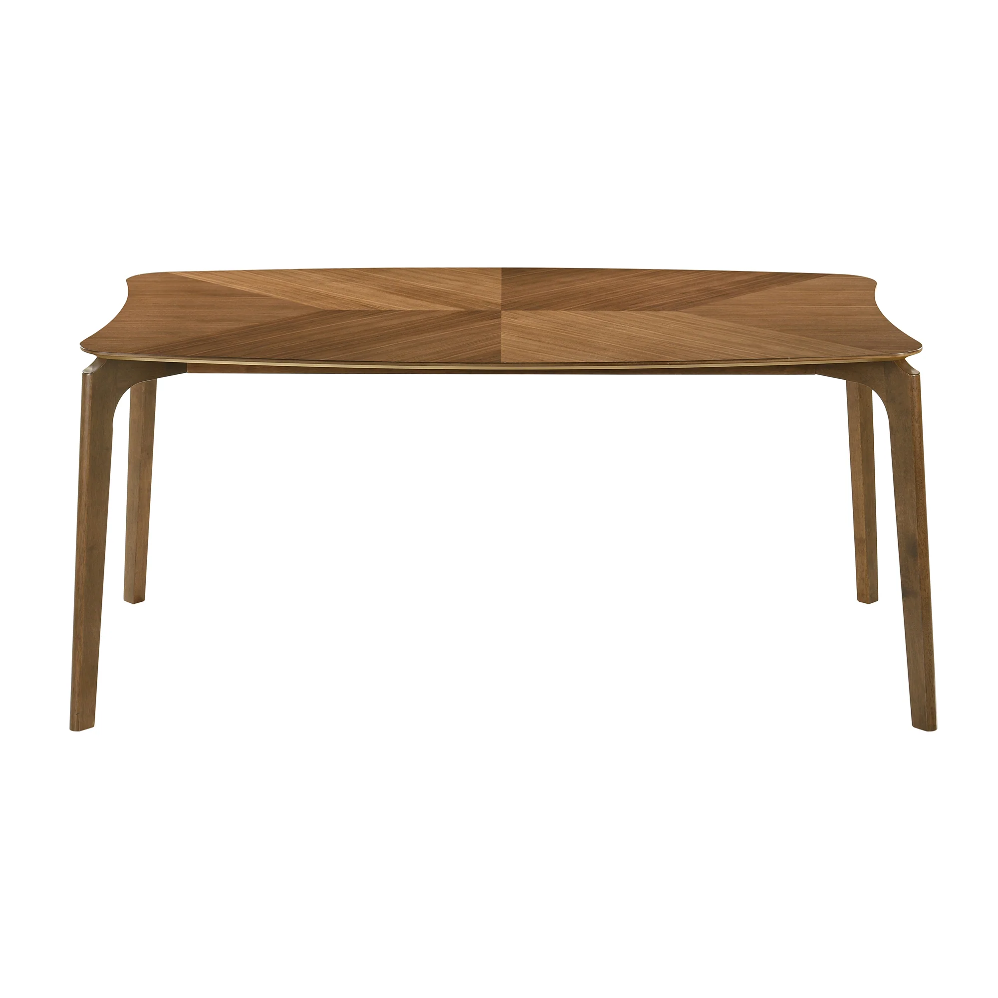 Kalia 7 Piece Wood Dining Set in Walnut Finish with Blue Fabric By Armen Living - Image 17