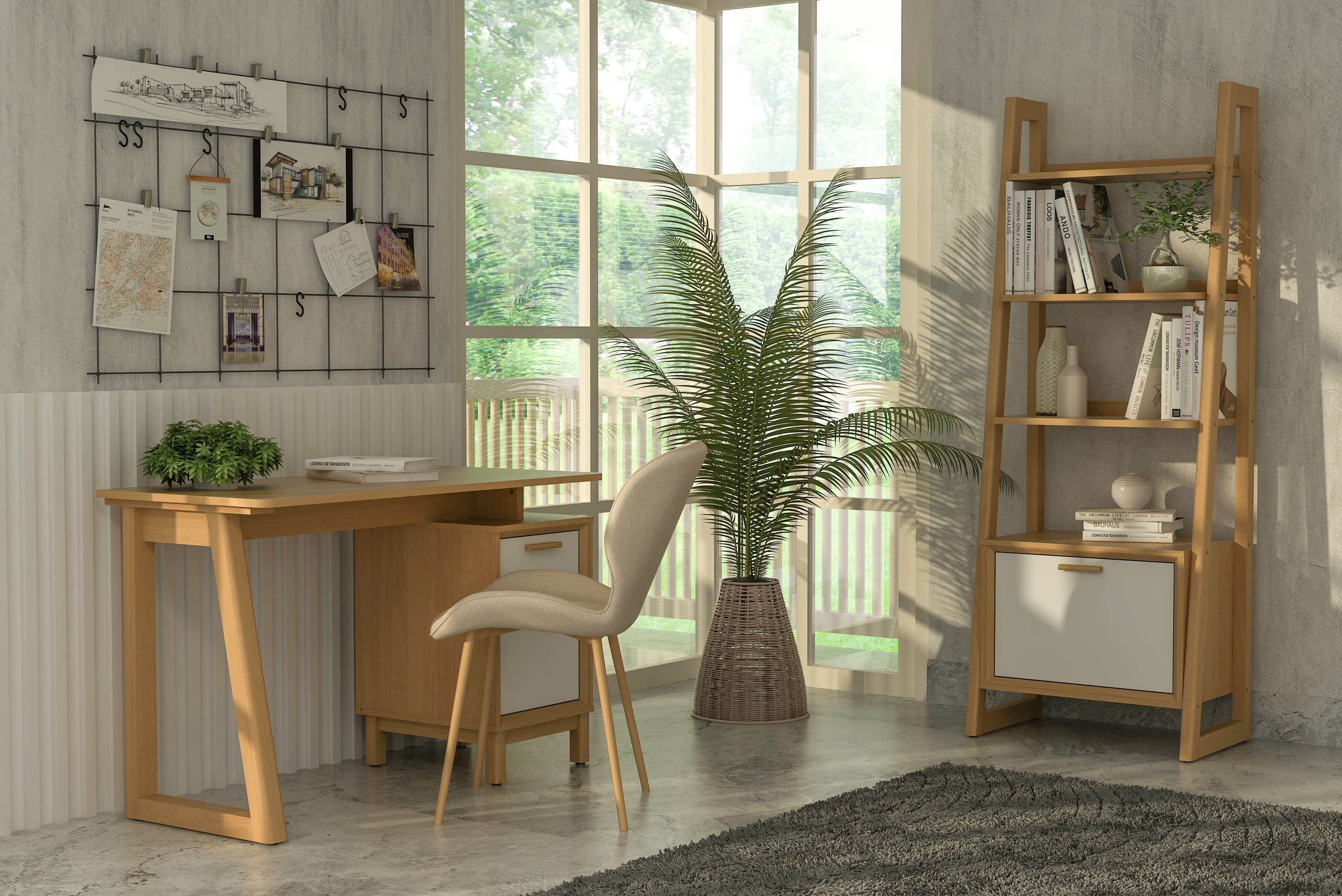 Kathy Ladder Shelf Bookcase By Anderson Teak - Image 2