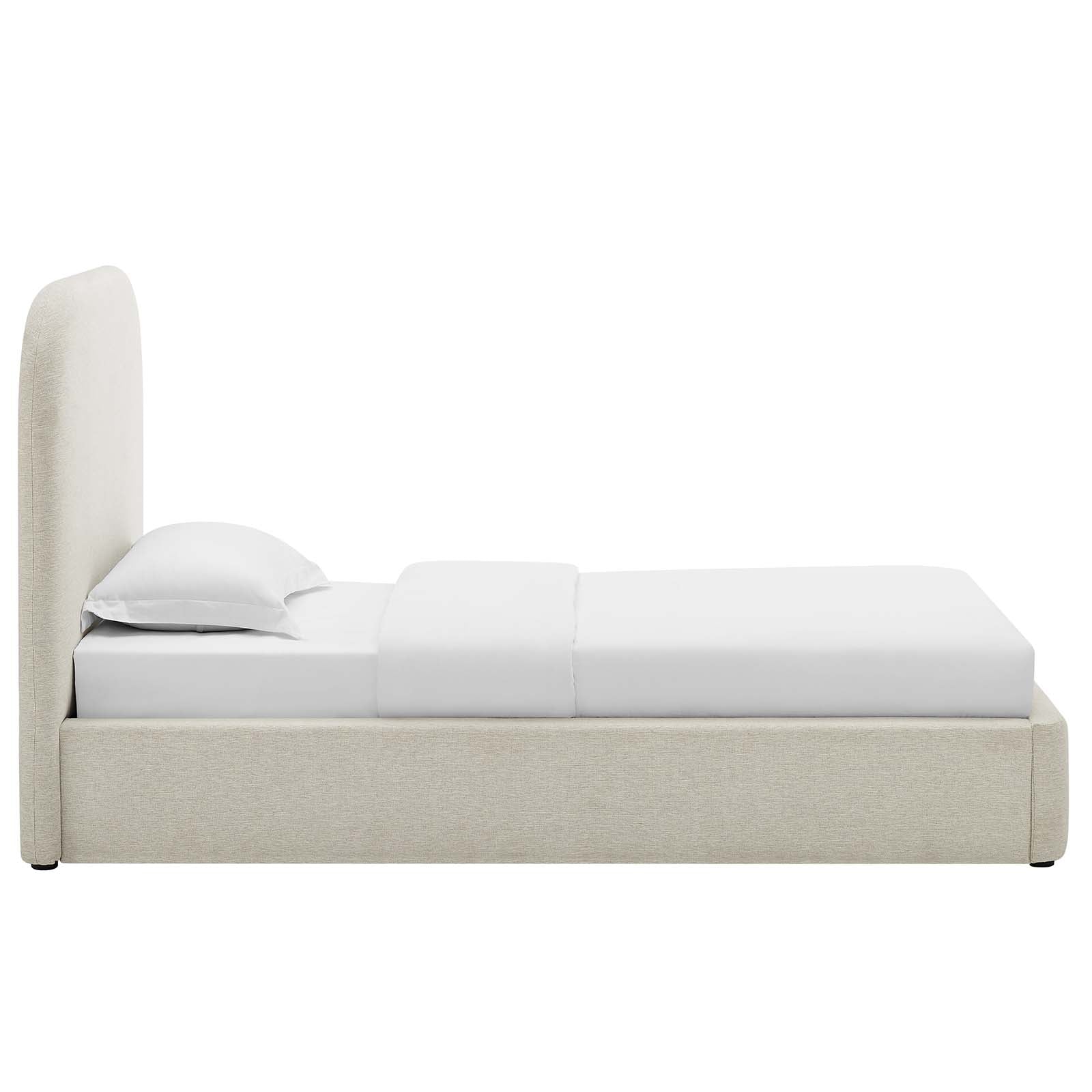 Keynote Upholstered Fabric Curved Twin Platform Bed By Modway - MOD-7136 - Image 3