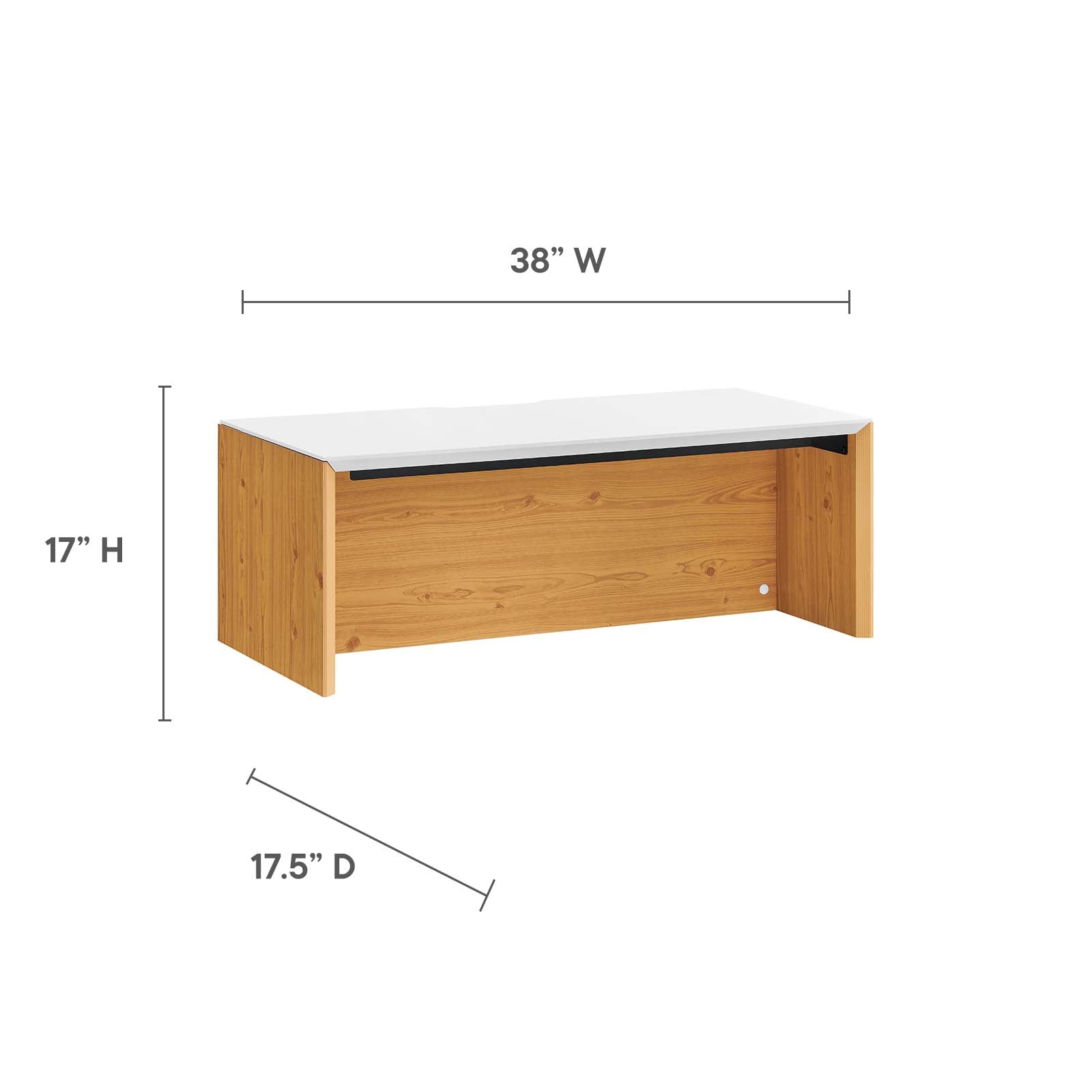 Kinetic 38" Wall-Mount Office Desk With Cabinet and Shelf By Modway - EEI-6311 - Image 13