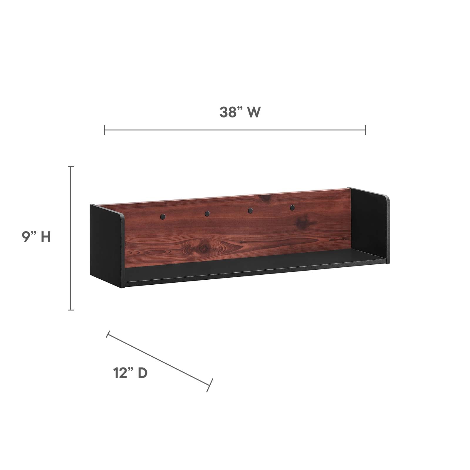 Kinetic 38" Wall-Mount Office Desk With Cabinet and Shelf By Modway - EEI-6311 - Image 7