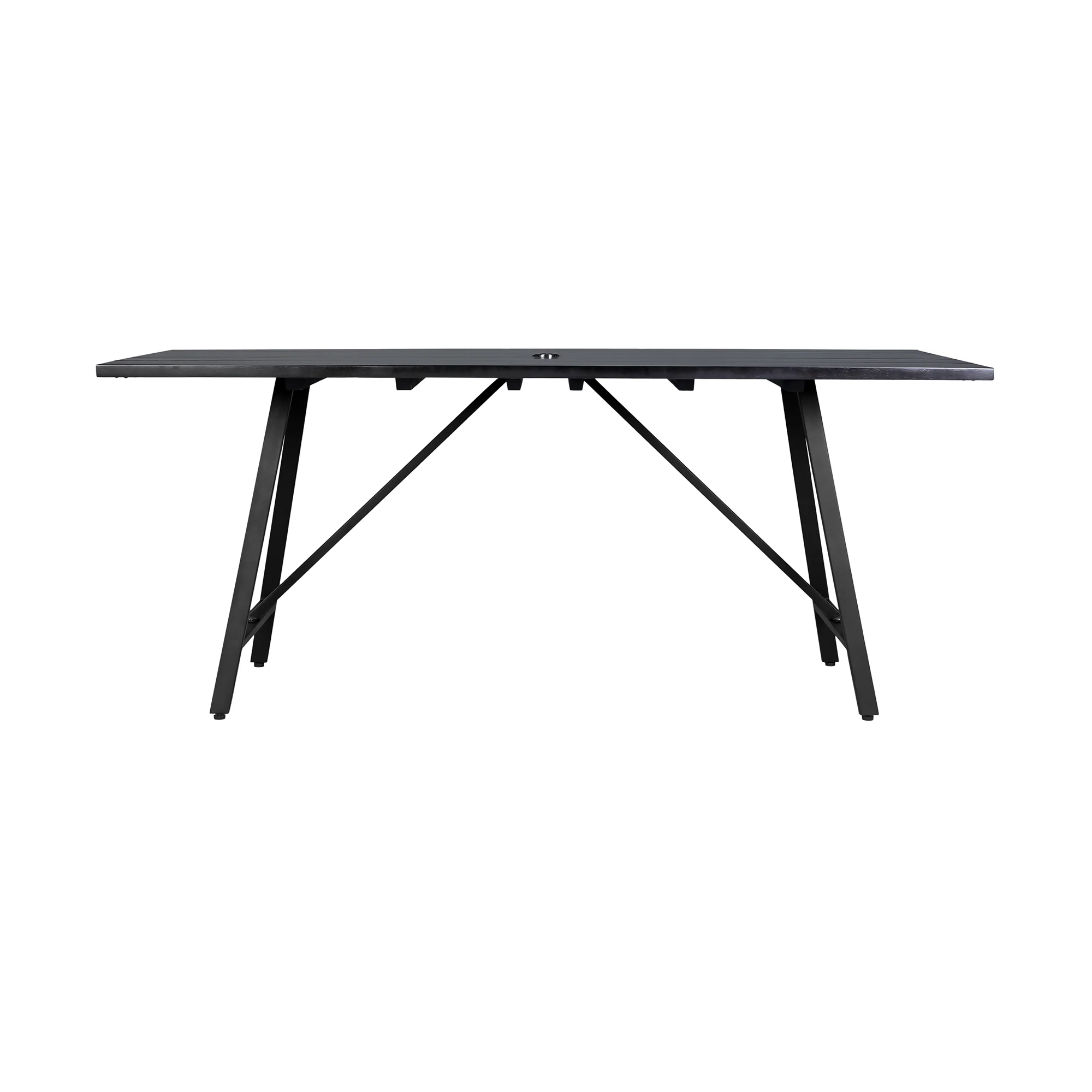 Koala and Shasta 5 Piece Dining Set in Dark Eucalyptus and Metal with Black Rope By Armen Living - Image 6