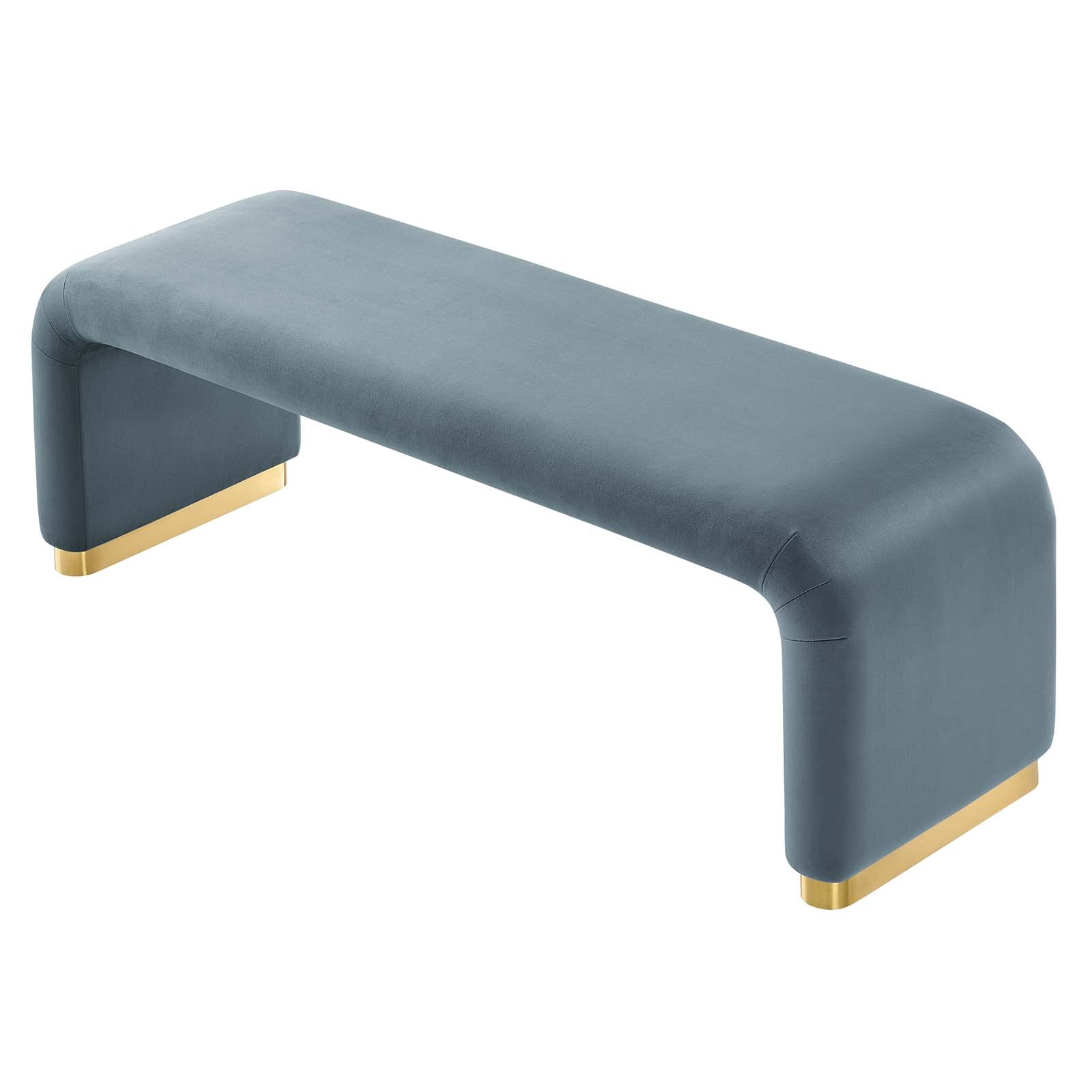 Koda Performance Velvet Waterfall Long Bench By Modway - EEI-6734 - Image 36