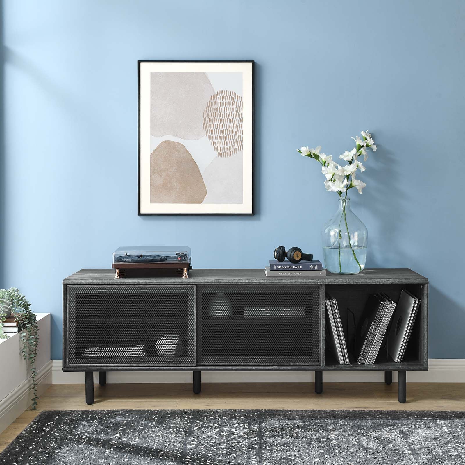 Kurtis 67" TV and Vinyl Record Stand By Modway - EEI-6236