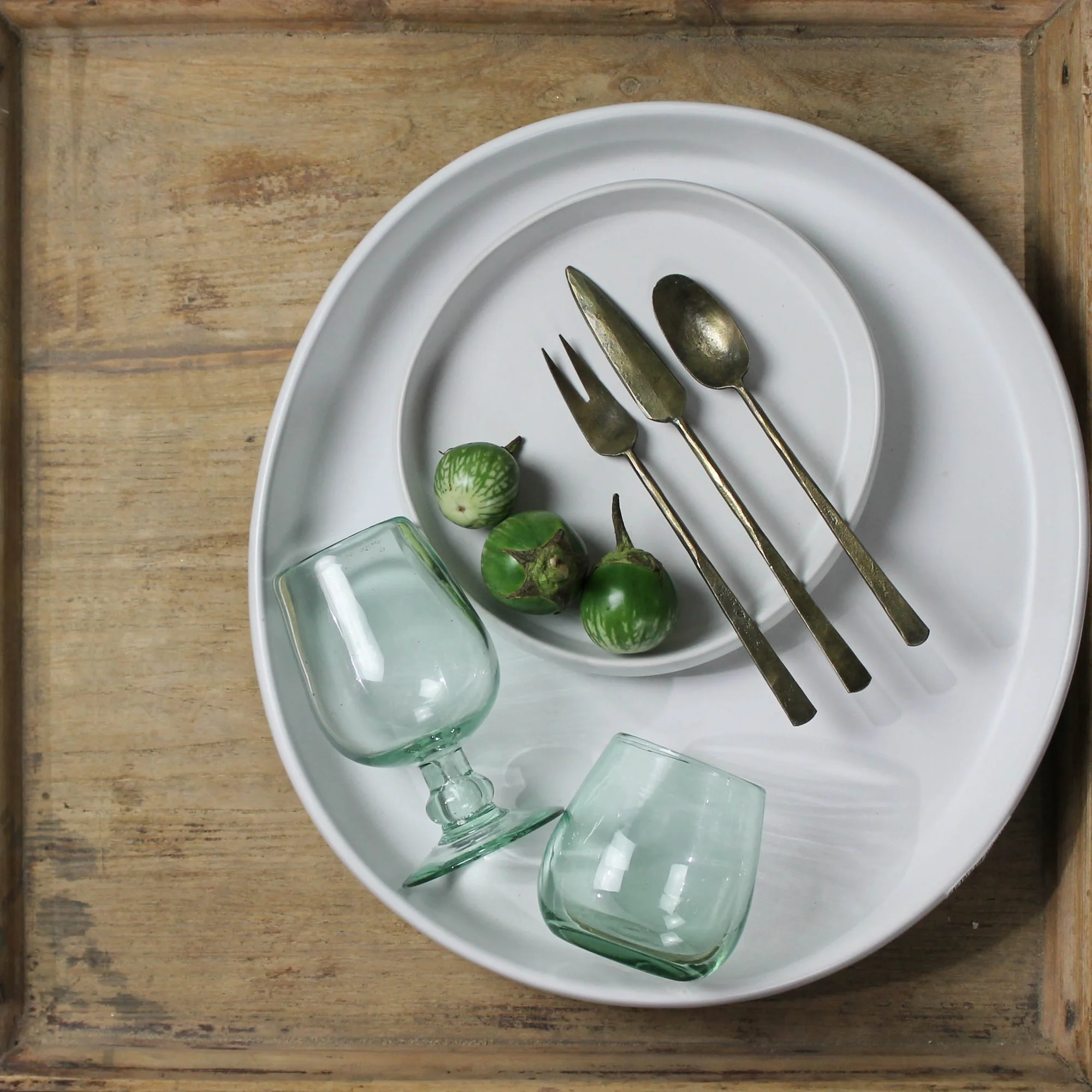 KuSmalli Platter, Ceramic - Small Set Of 2 By HomArt