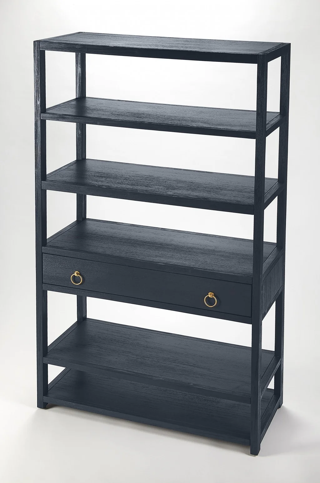 Lark Navy Blue Bookshelf By Homeroots