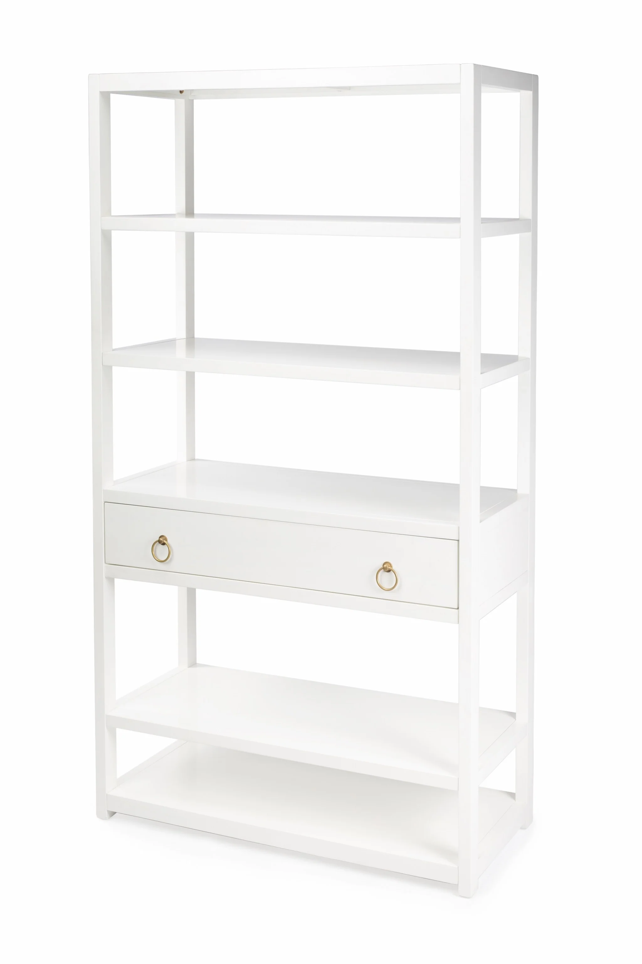 Lark White Bookshelf By Homeroots